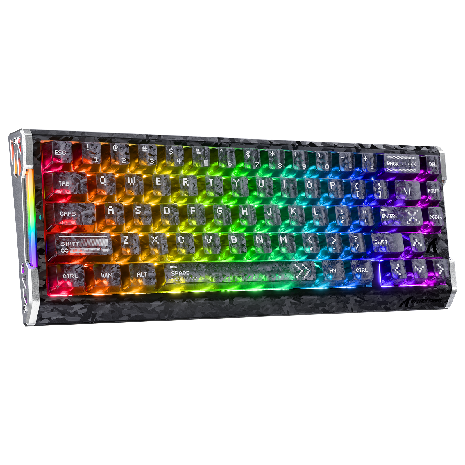 ATTACK SHARK R68 HE Tastiera Rapid Trigger in fibra di carbonio con interruttore magnetico