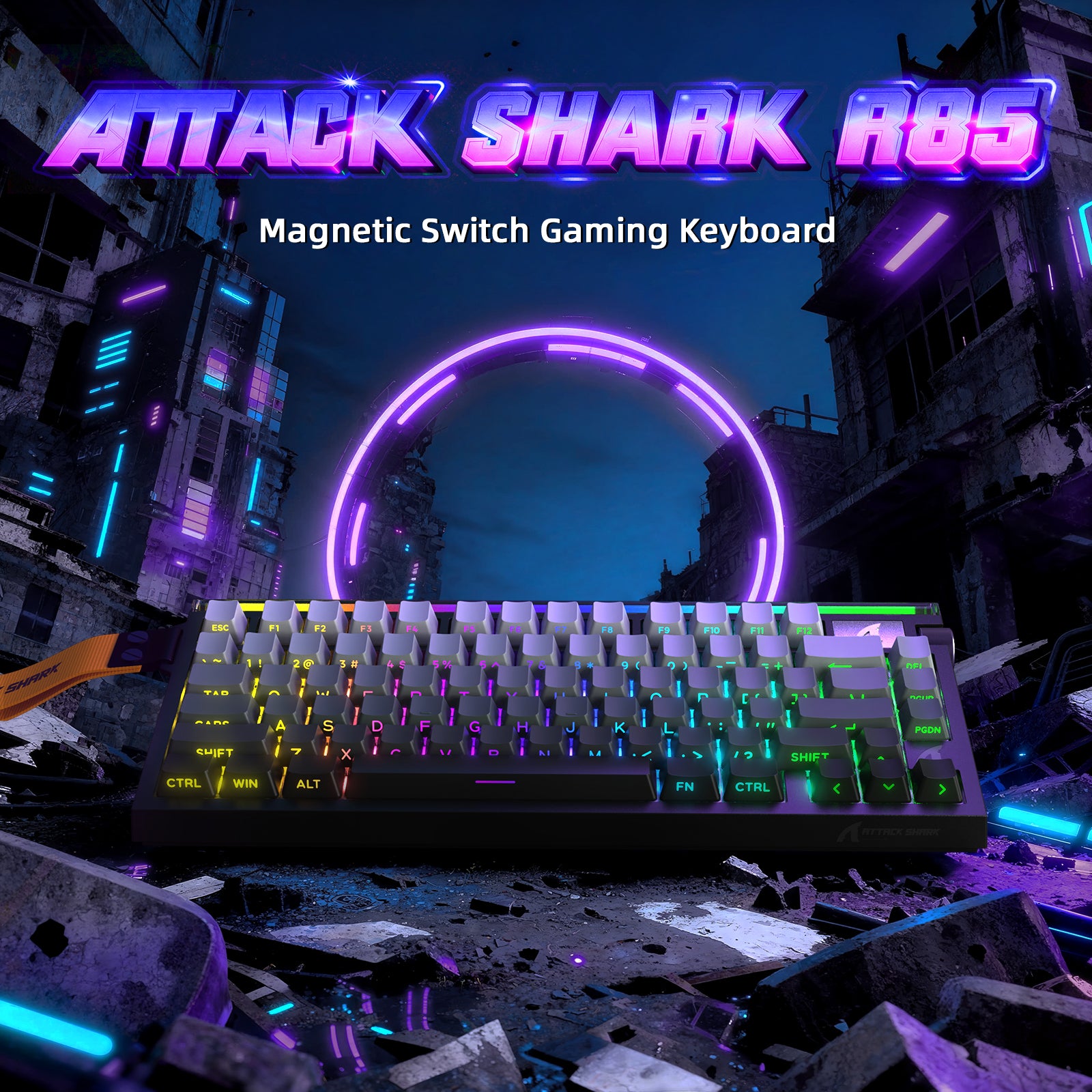 ATTACK SHARK R85 HE Tastiera Rapid Trigger con Cavo LED C01ULTRA