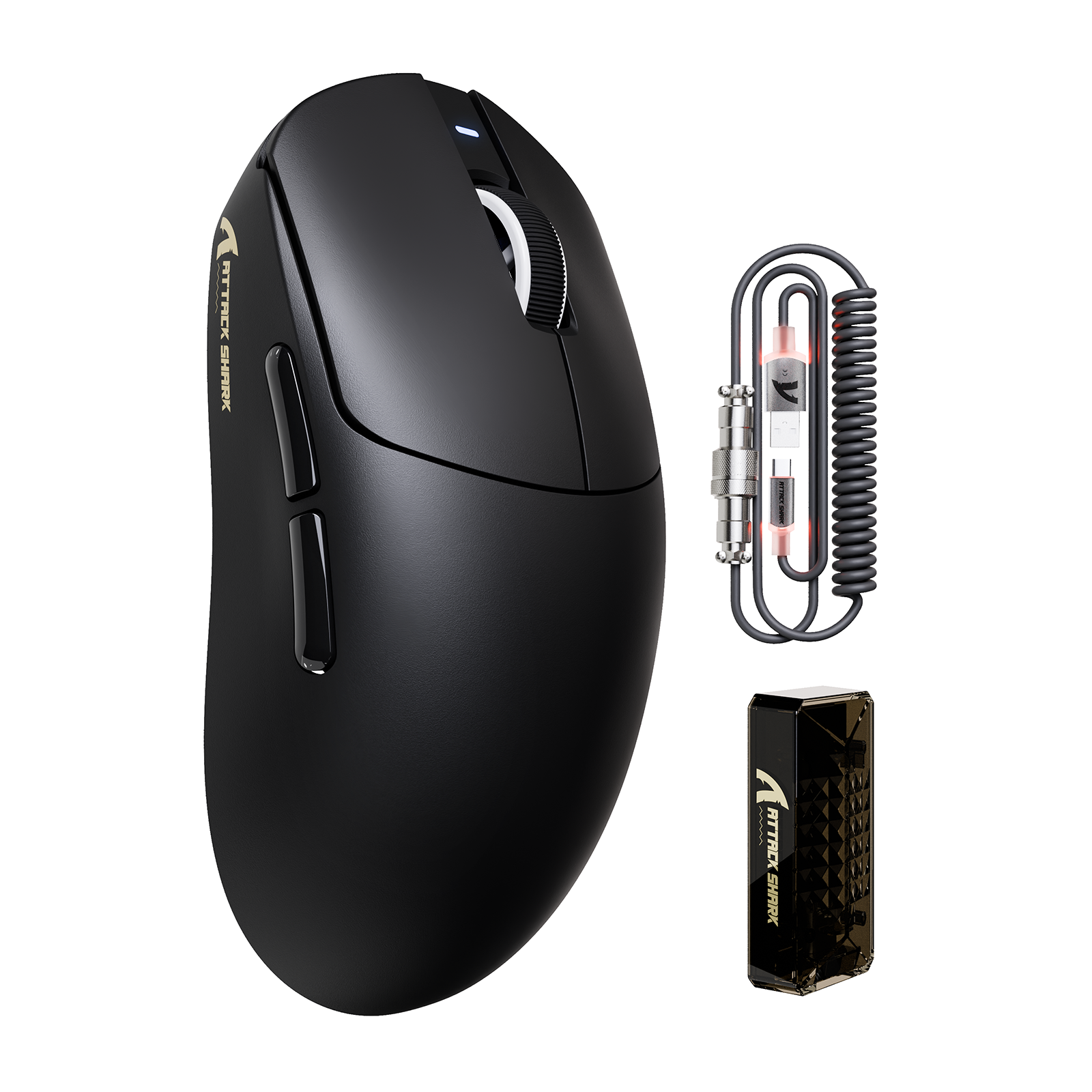 Mouse da gaming wireless ultra leggero ATTACK SHARK X8PRO e cavo C06ULTRA