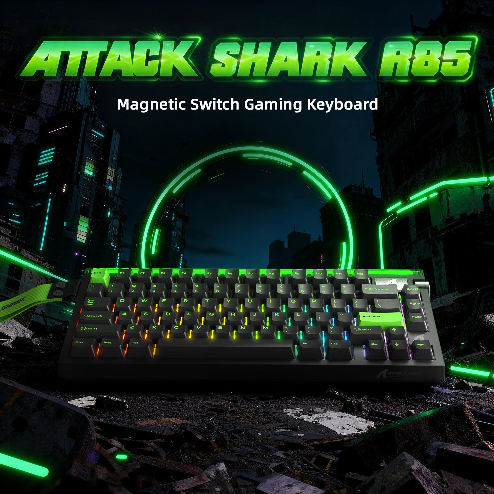ATTACK SHARK R85 HE Tastiera Rapid Trigger con Cavo LED C01ULTRA