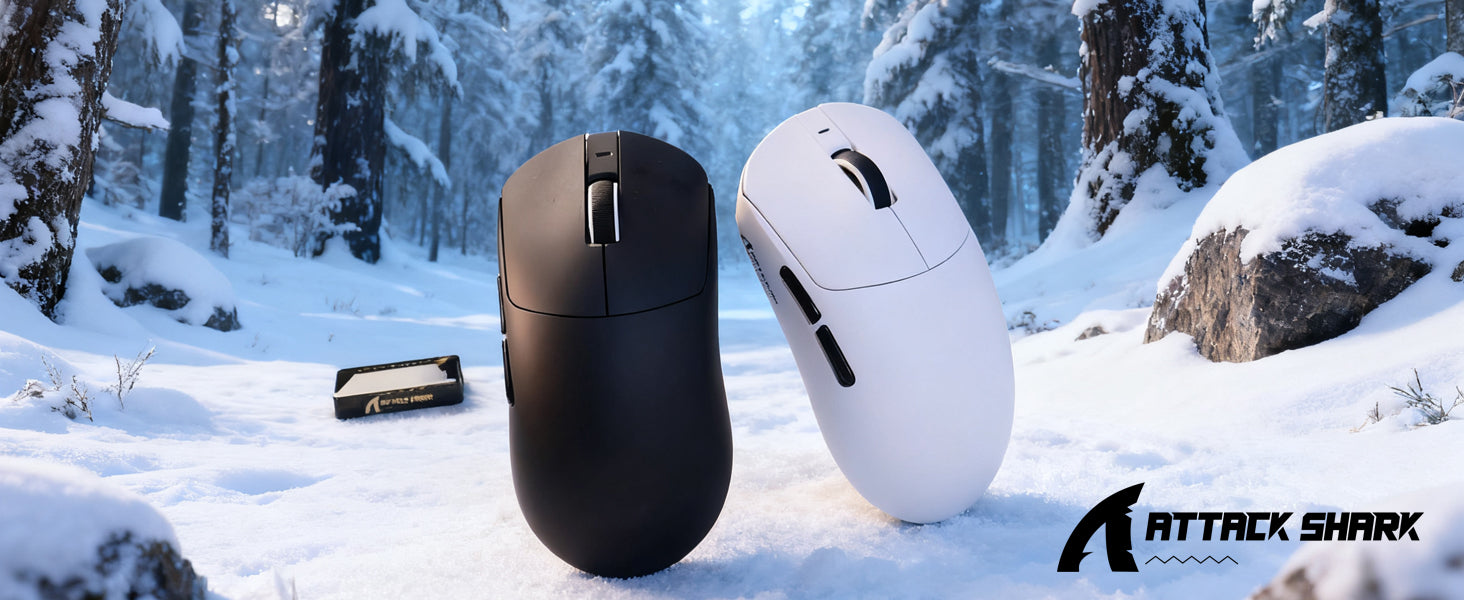ATTACK SHARK X8 Ultra Mouse da Gioco Wireless 8KHz con Cavo C06 Ultra