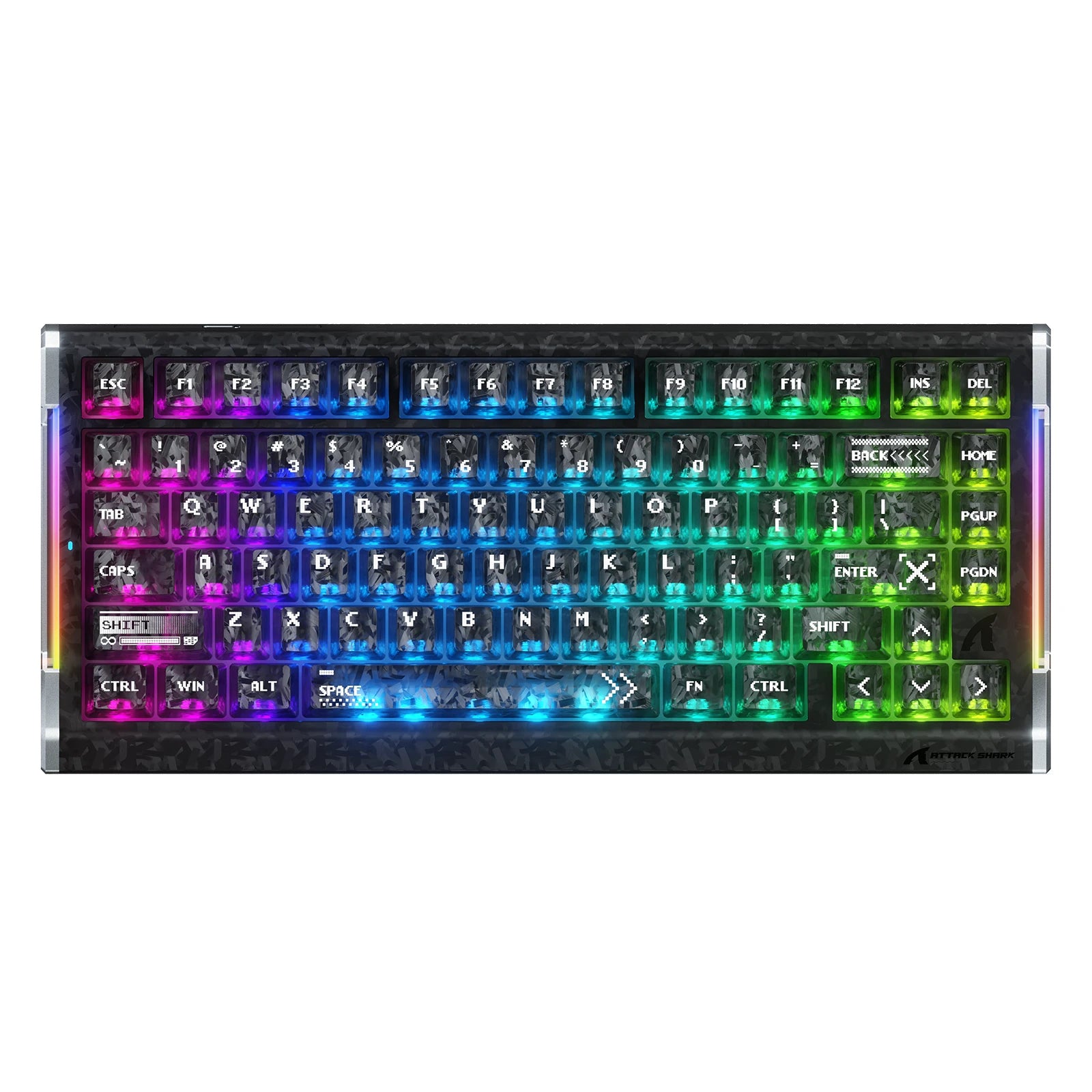 ATTACK SHARK R86 HE Tastiera con trigger rapido in fibra di carbonio e switch magnetici