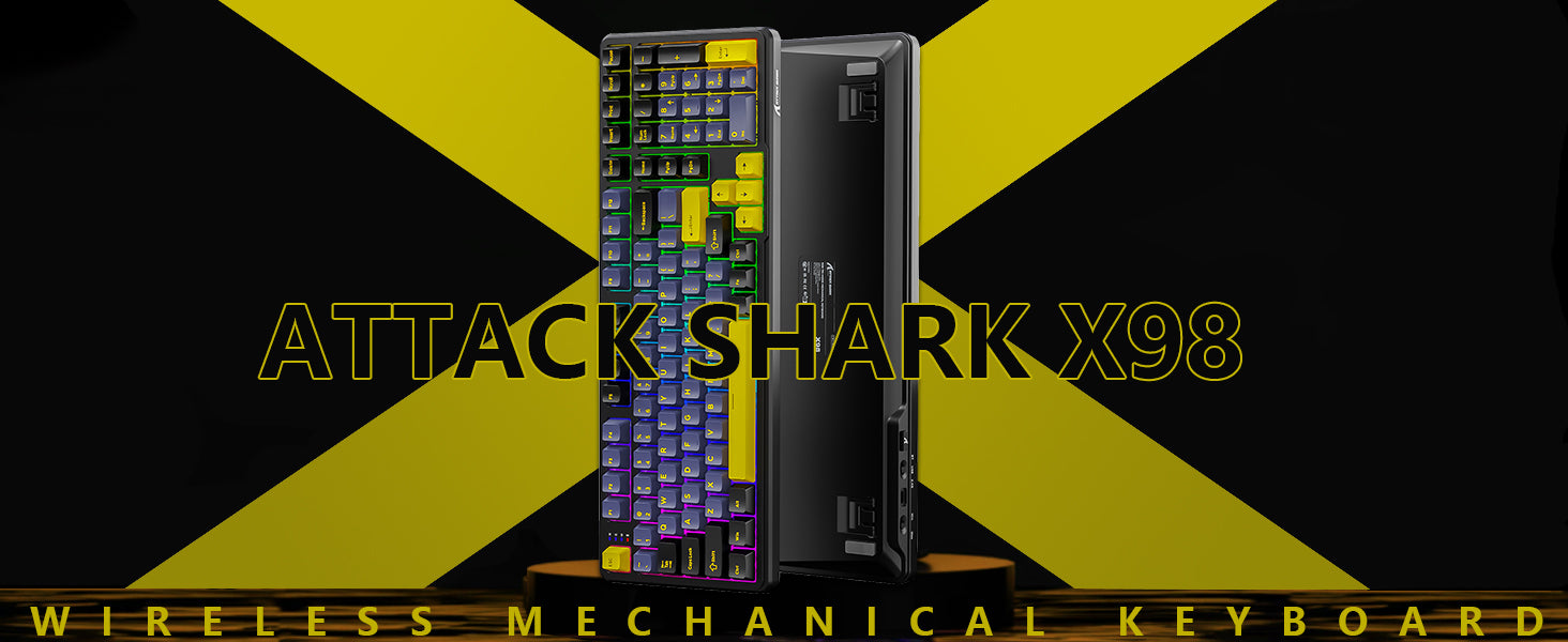 ATTACK SHARK X98 Tastiera Meccanica Wireless Full-size