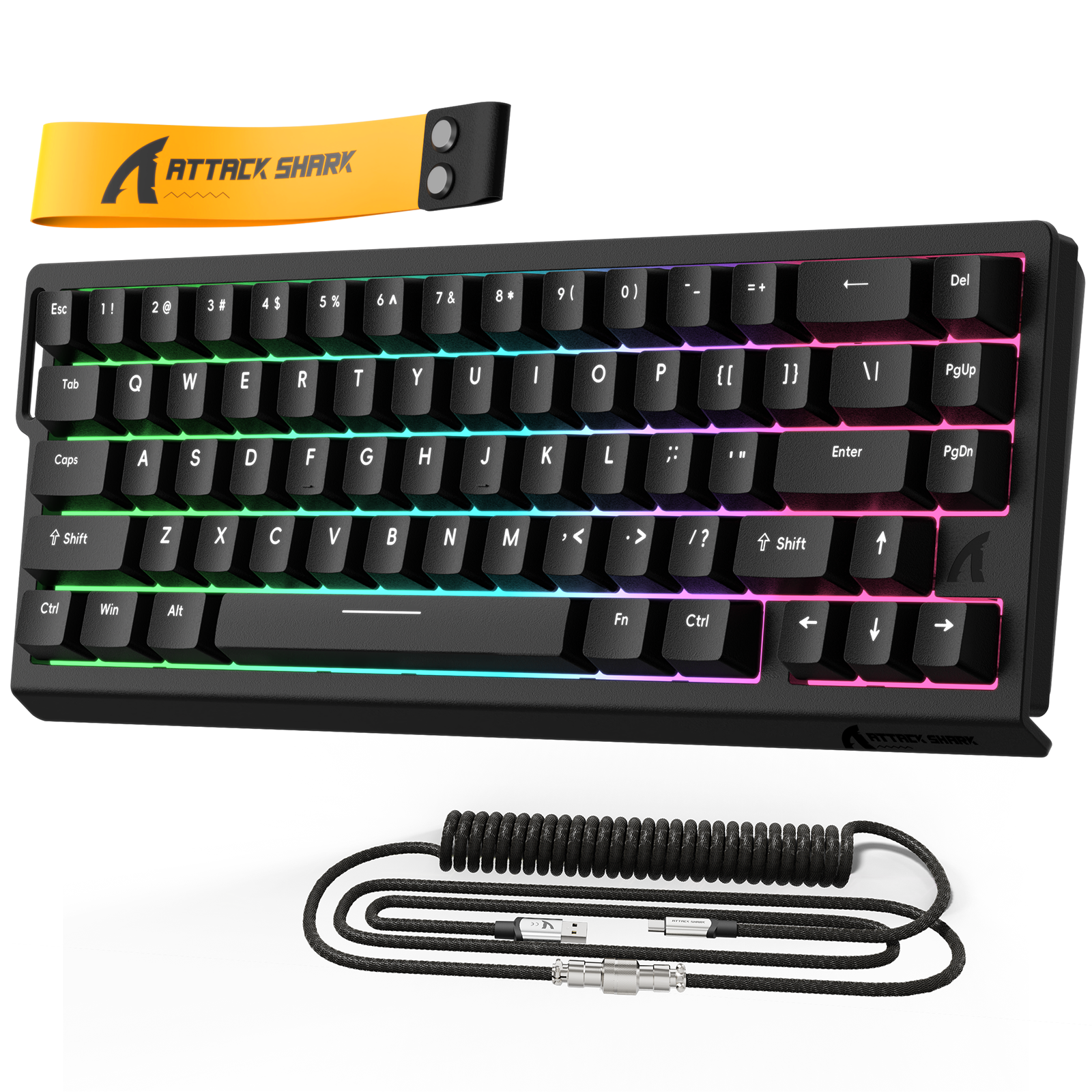 ATTACK SHARK X68 HE Tastiera Rapid Trigger con Interruttore Magnetico e Cavo Avvolto C01PRO