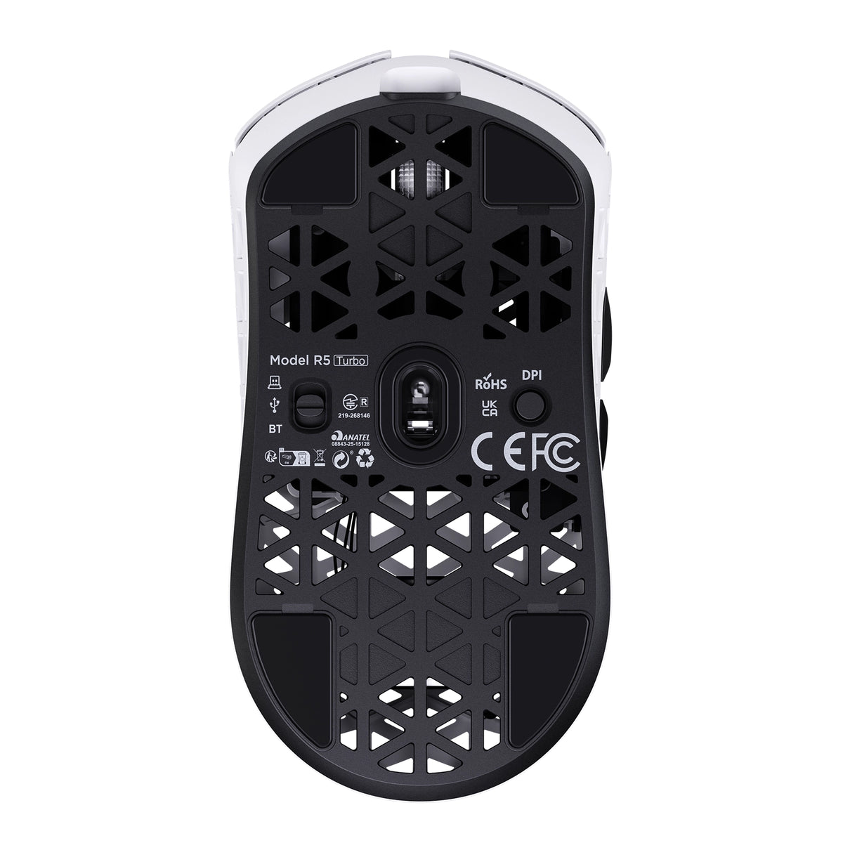 Mouse da gaming wireless 8K in fibra di carbonio ATTACK SHARK R5 TURBO