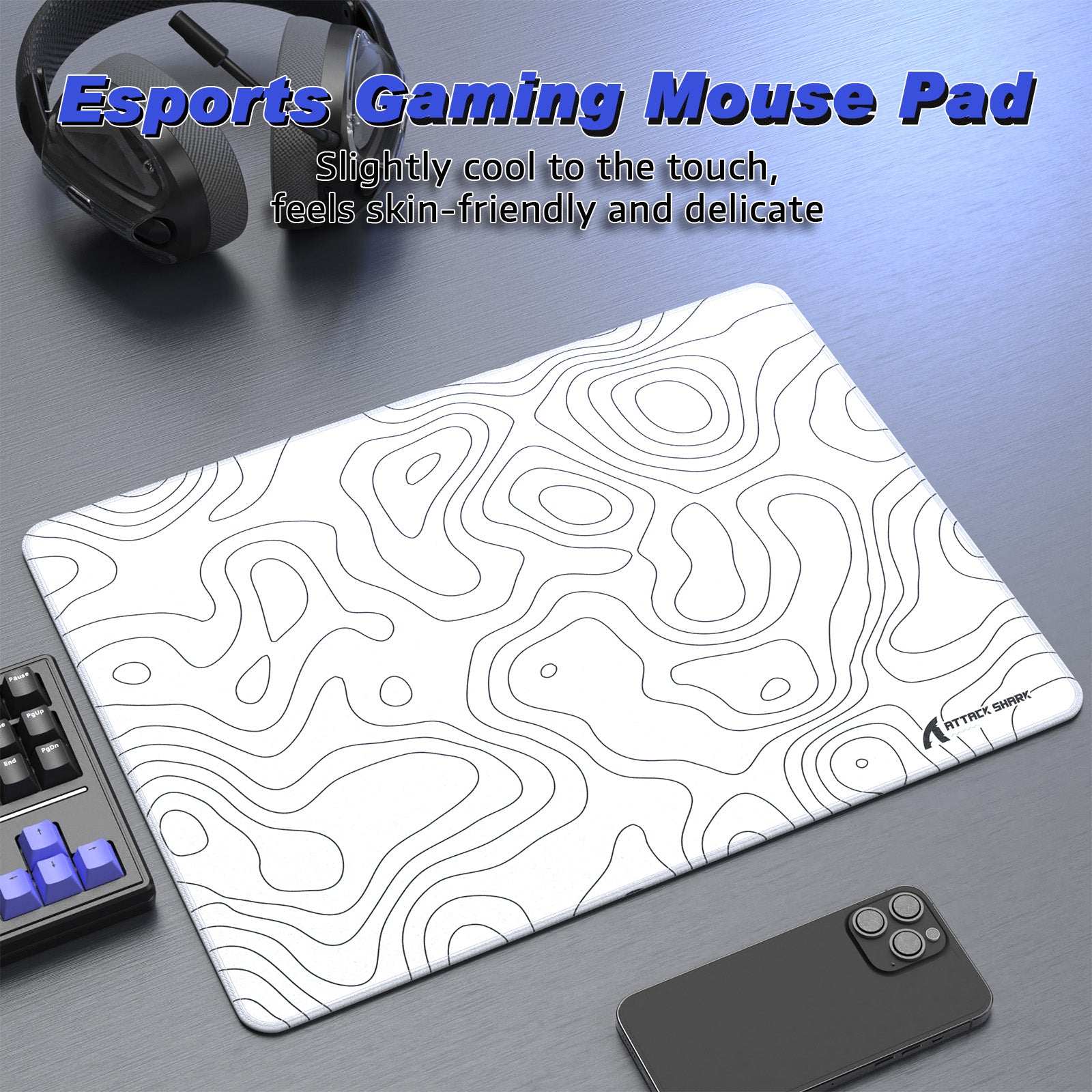 ATTACK SHARK CM02SE Mousepad da gioco eSport (410x310x4 MM)