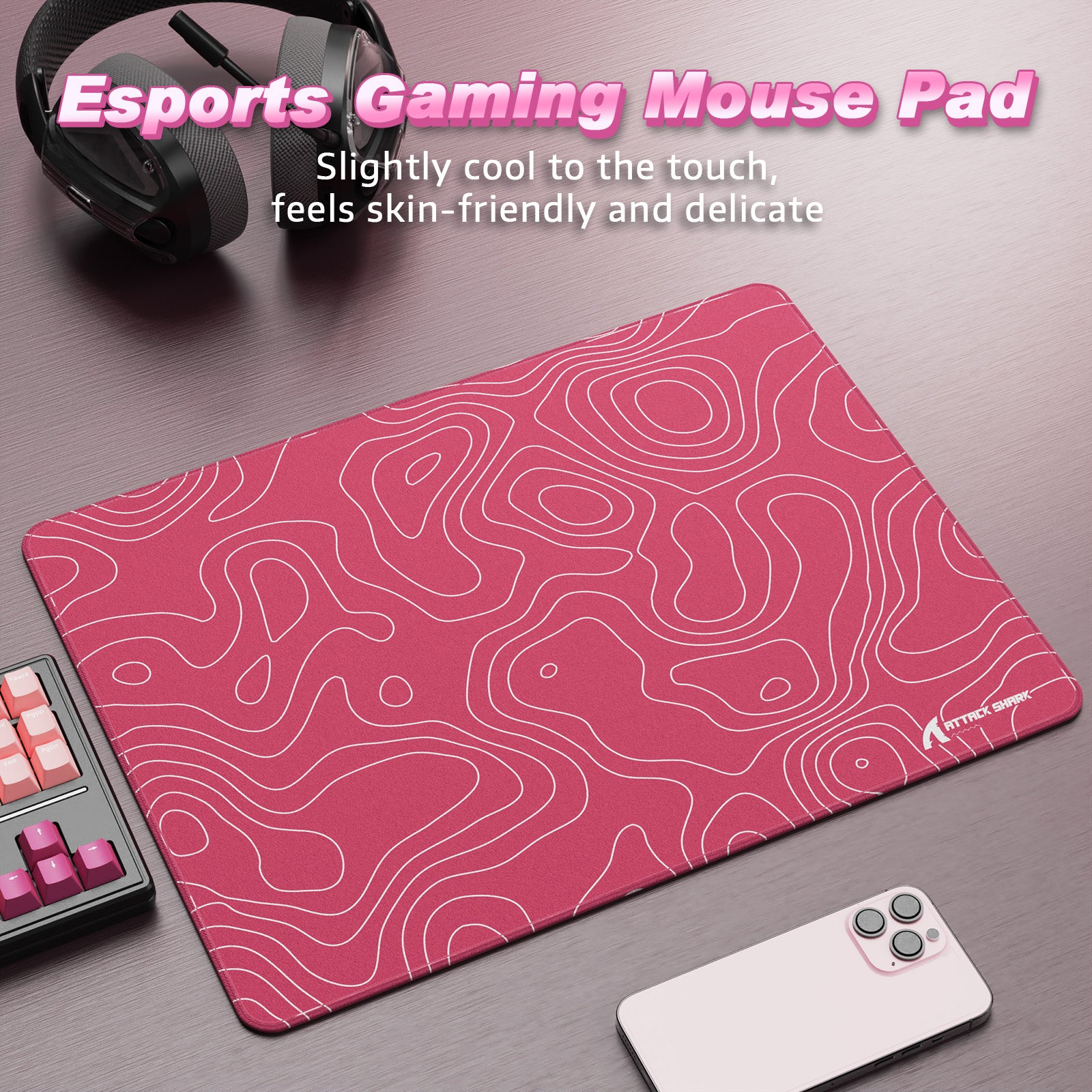 ATTACK SHARK CM02SE Mousepad da gioco eSport (410x310x4 MM)