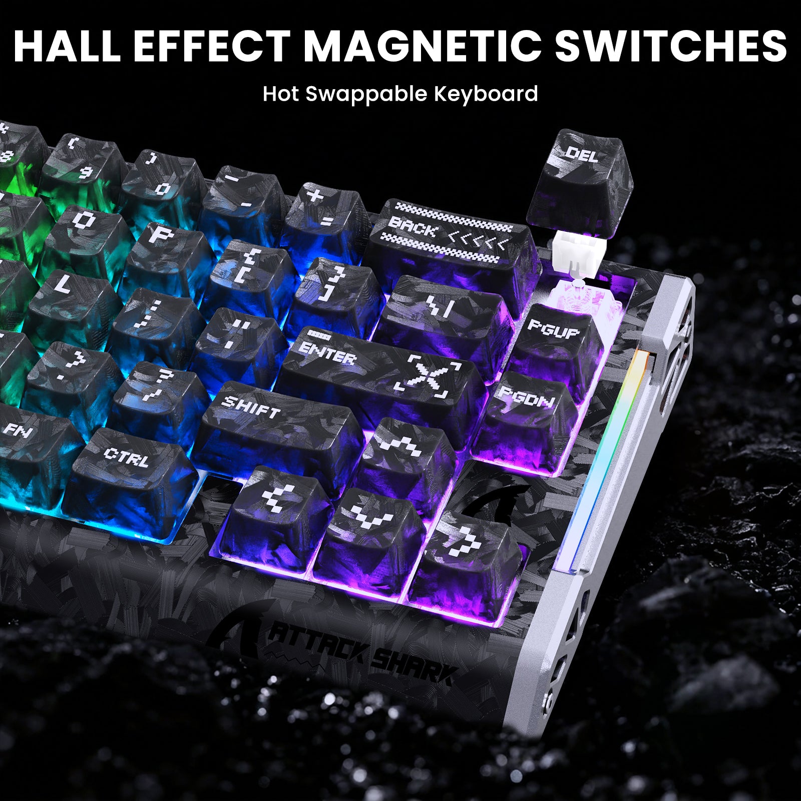 ATTACK SHARK R68 HE & X11 ULTRA Bundle Gaming in Fibra di Carbonio con Cavo Avvolto C01 ULTRA