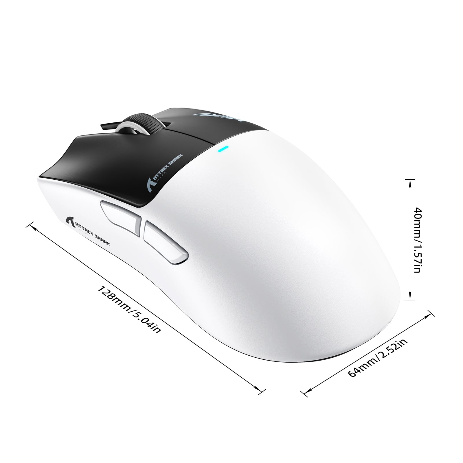 Mouse da gioco wireless ATTACK SHARK X11 PRO V2 con dock di ricarica e display TFT