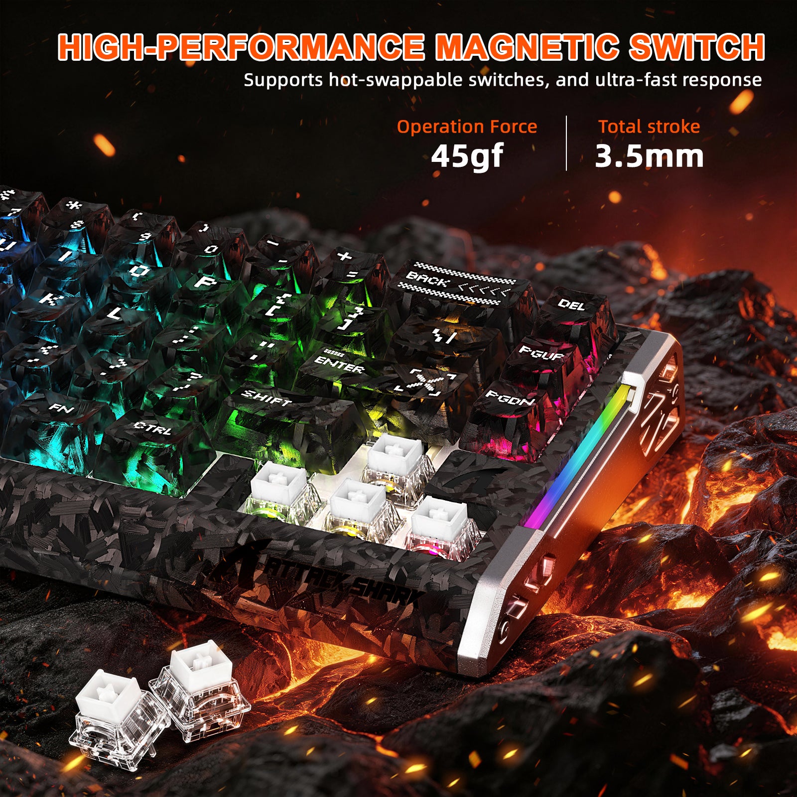 ATTACK SHARK R68 HE & R5 ULTRA Bundle Gaming in Fibra di Carbonio