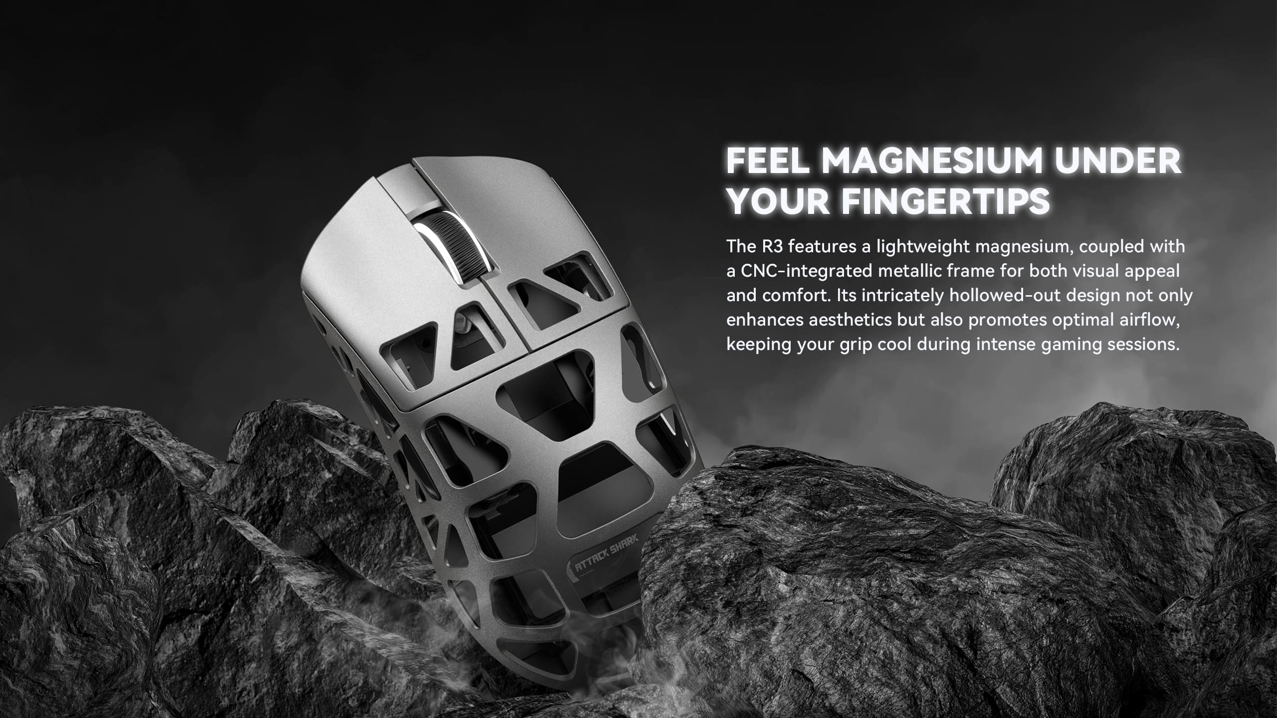 ATTACK SHARK R3 Mouse da gioco in lega di magnesio 8K