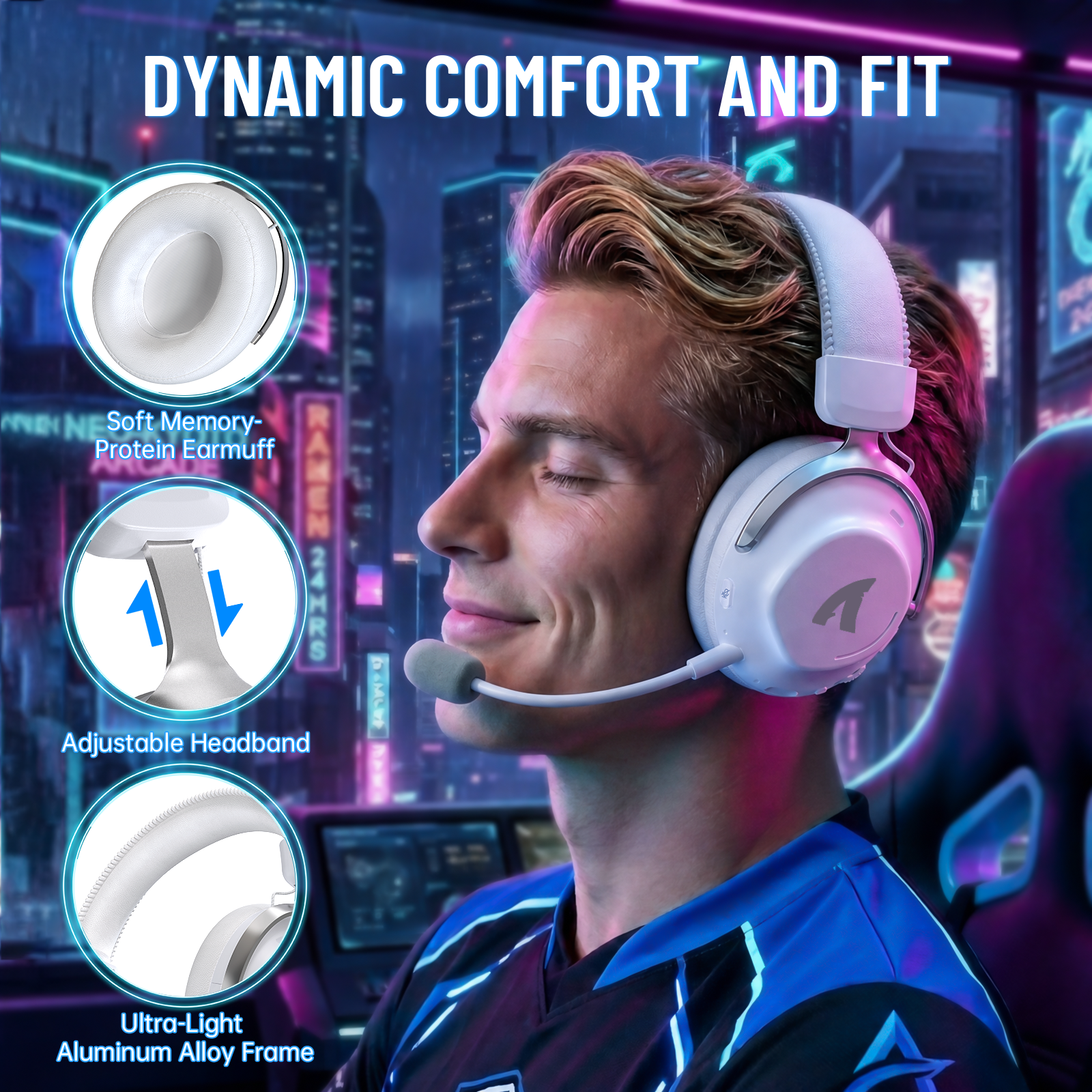 Cuffie da gioco wireless ATTACK SHARK L50 PRO a tre modalità