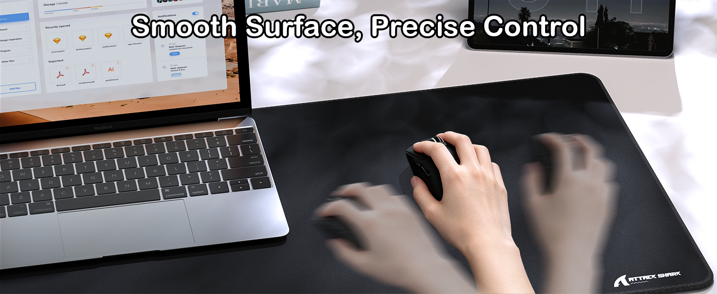 ATTACK SHARK CM02PRO Mousepad da gioco eSport (900x400x4 MM)
