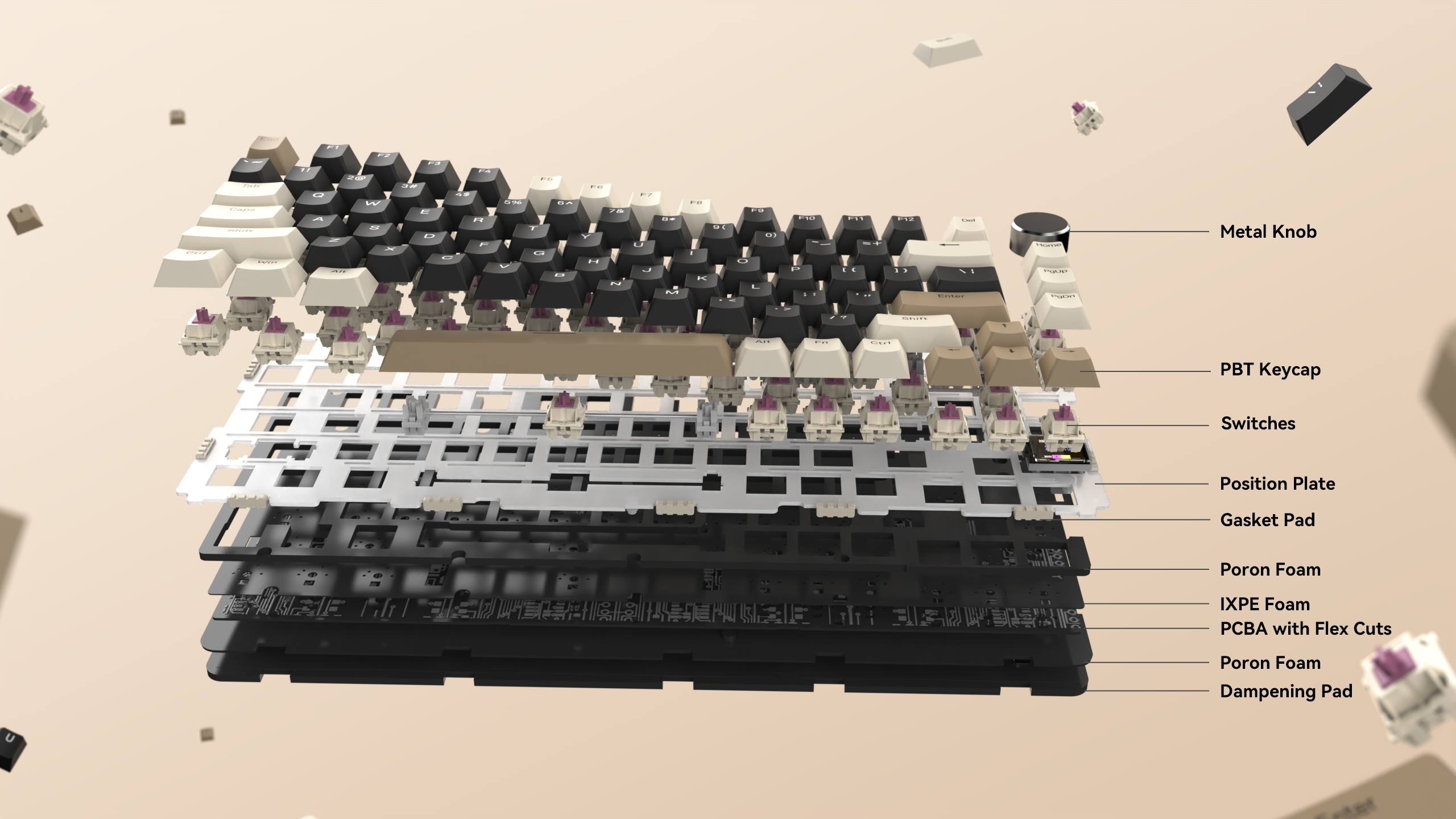 Tastiera Meccanica ATTACK SHARK X85PRO Tri-mode con Guarnizione