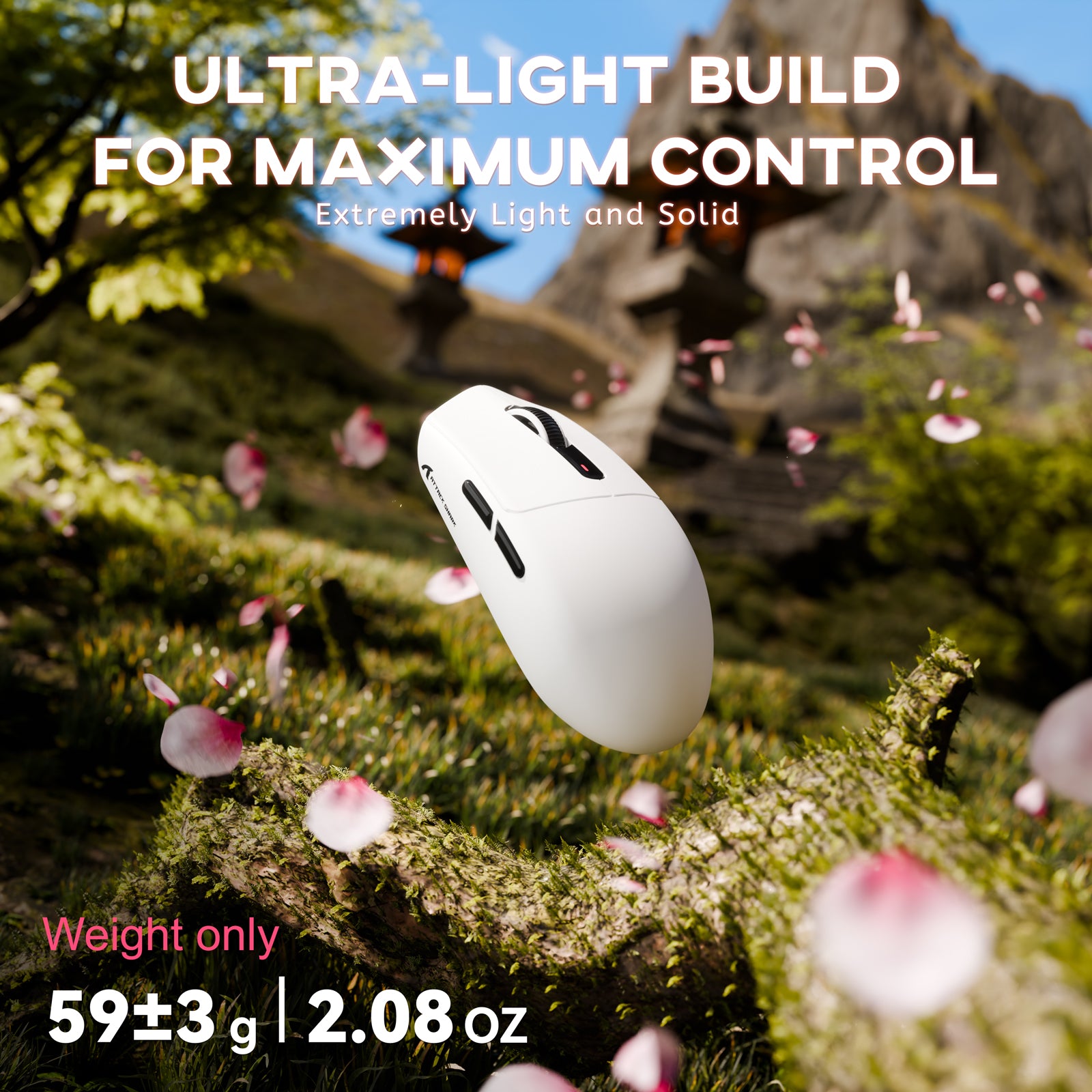 ATTACK SHARK G3 Mouse da Gaming Wireless Tri-mode 25000 DPI Ultra Leggero