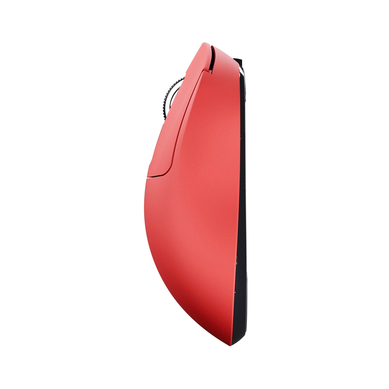 ATTACK SHARK X3 Wireless Gaming Mouse - Red side view, ergonomic design