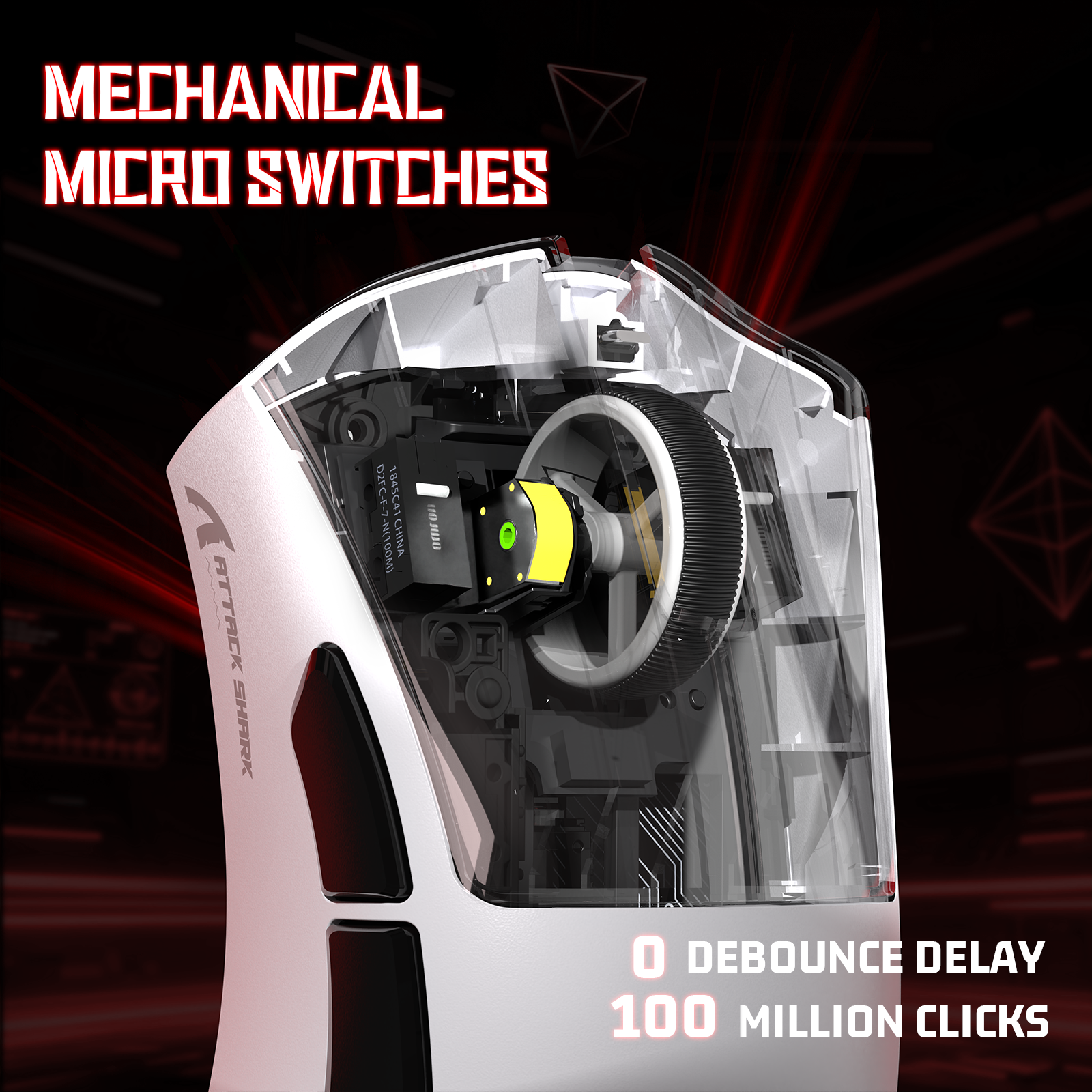 ATTACK SHARK V3 Mouse da Gioco Tri-Mode Ultra-Leggero