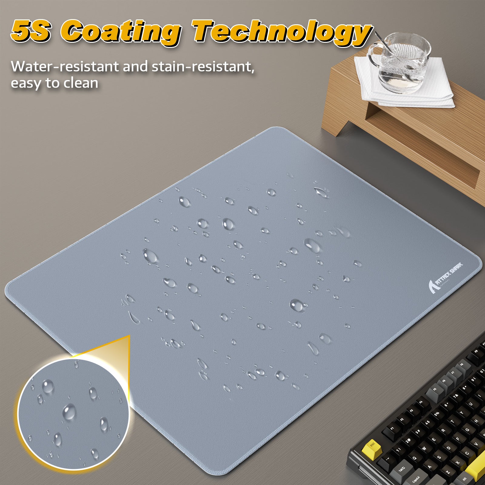 ATTACK SHARK CM02SE Mousepad da gioco eSport (410x310x4 MM)