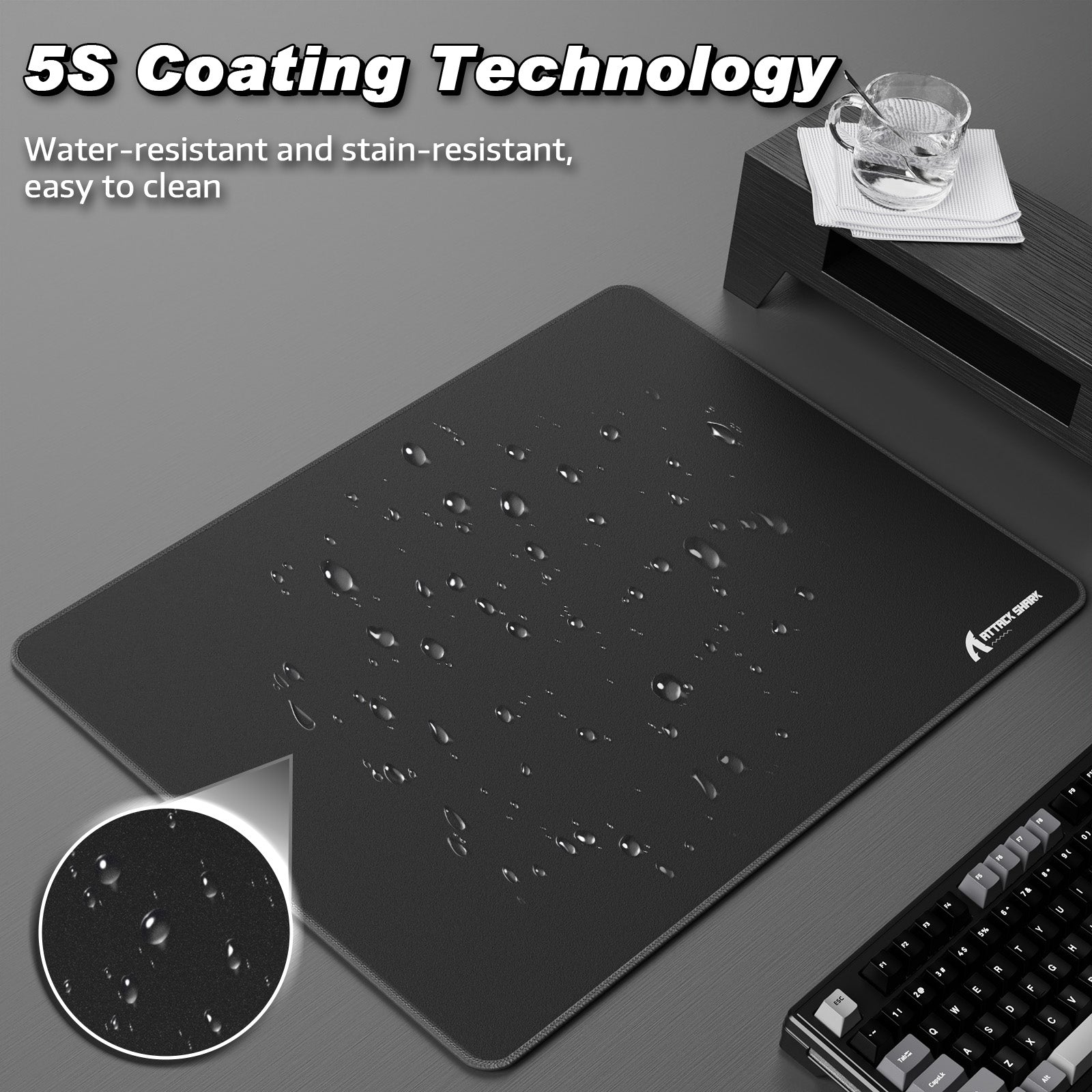 ATTACK SHARK CM02SE Mousepad da gioco eSport (410x310x4 MM)