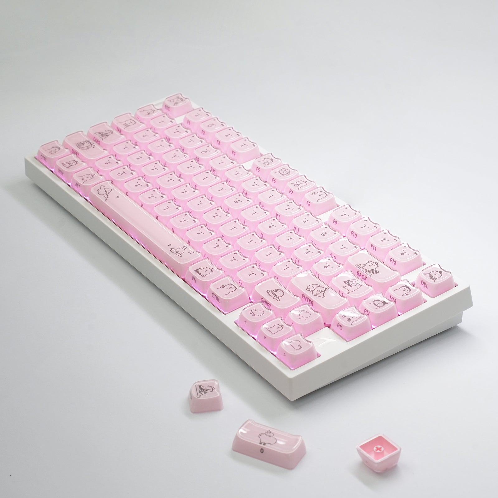 ATTACK SHARK SK05 118/119 tasti, keycap PBT, MOA, ANSI