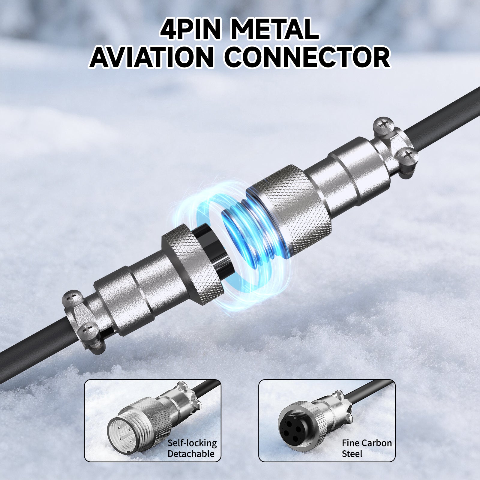 ATTACK SHARK C08 Cavo Aviation personalizzato 2-in-1 per tastiere magnetiche 8kHz