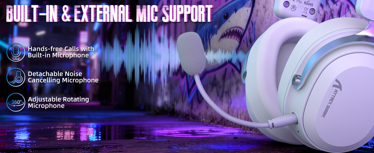 ATTACK SHARK L30PRO Cuffie da Gioco Wireless