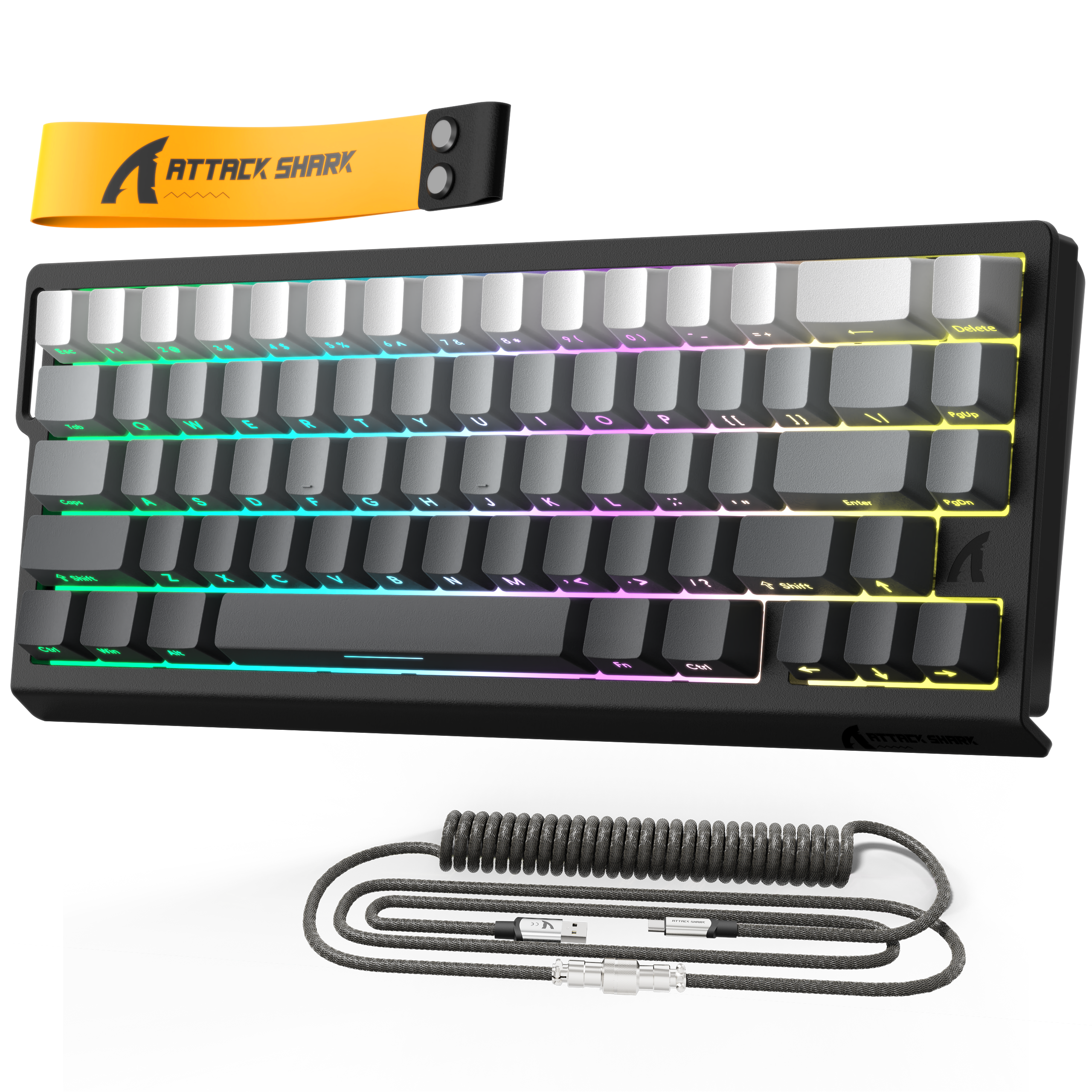 ATTACK SHARK X68 HE Tastiera Rapid Trigger con Interruttore Magnetico e Cavo Avvolto C01PRO