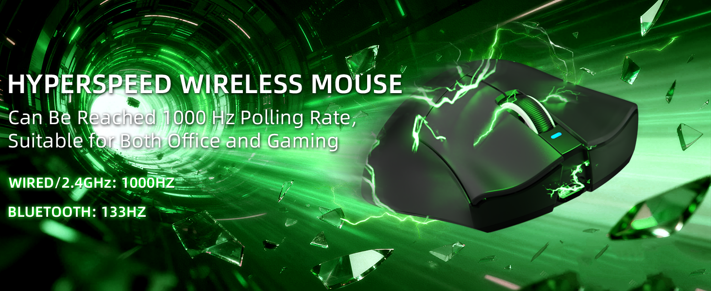 ATTACK SHARK V3 Mouse da Gioco Tri-Mode Ultra-Leggero