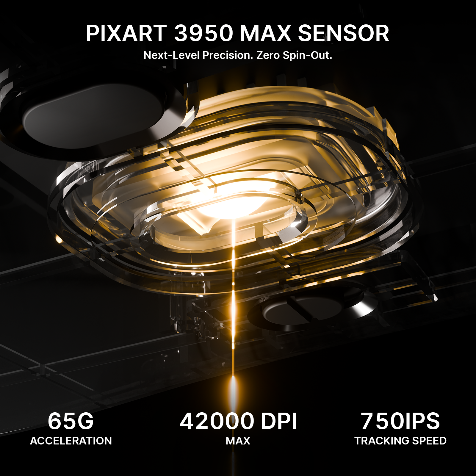 Mouse da gaming wireless ergonomico ultraleggero ATTACK SHARK V8