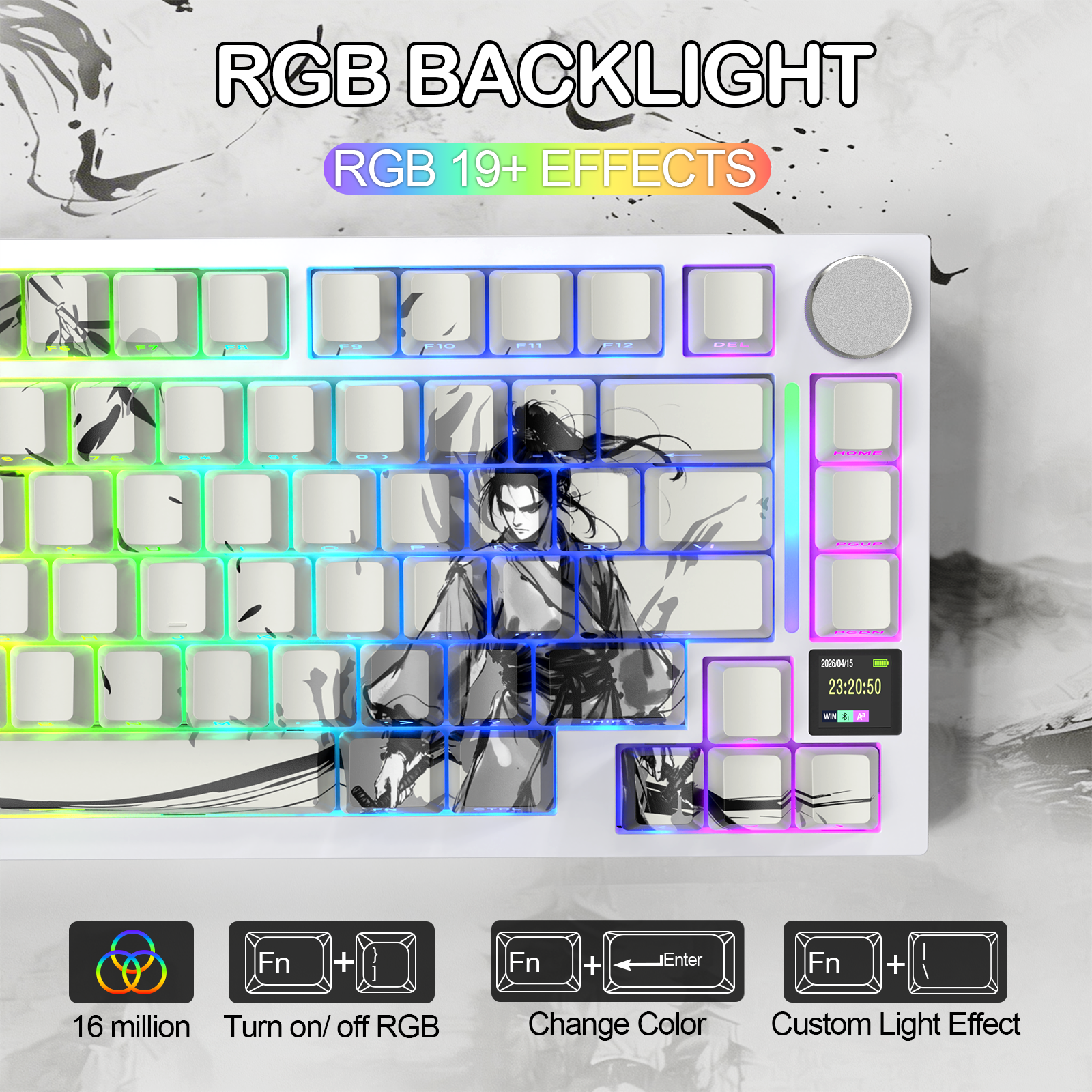 ATTACK SHARK X820Ultra Tastiera Meccanica con Guarnizione a Tre Modalità