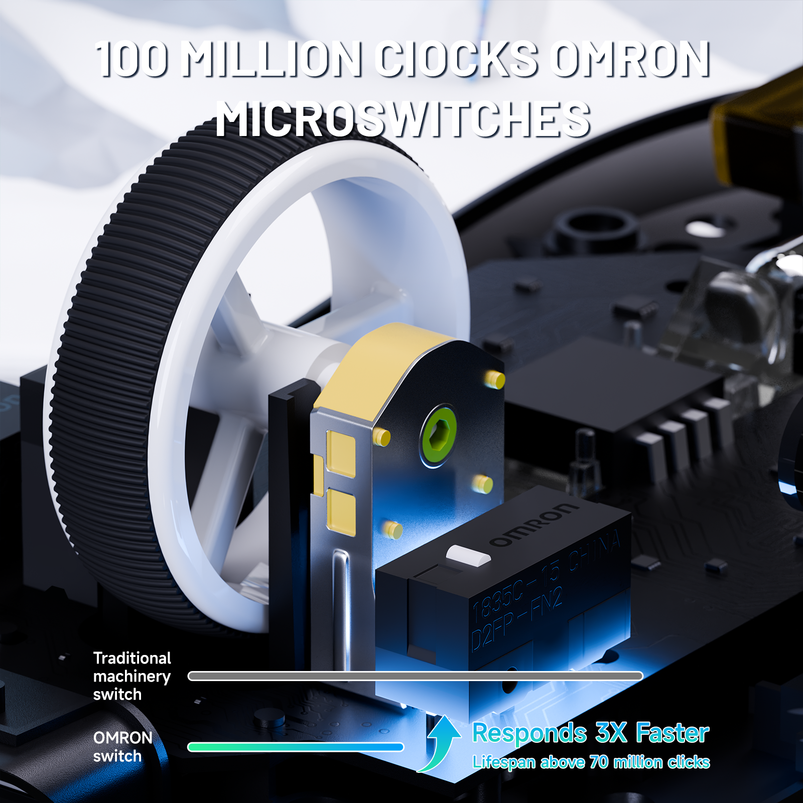 Mouse Gaming Wireless ATTACK SHARK X8 Ultra 8KHz con Cavo Ultra C06