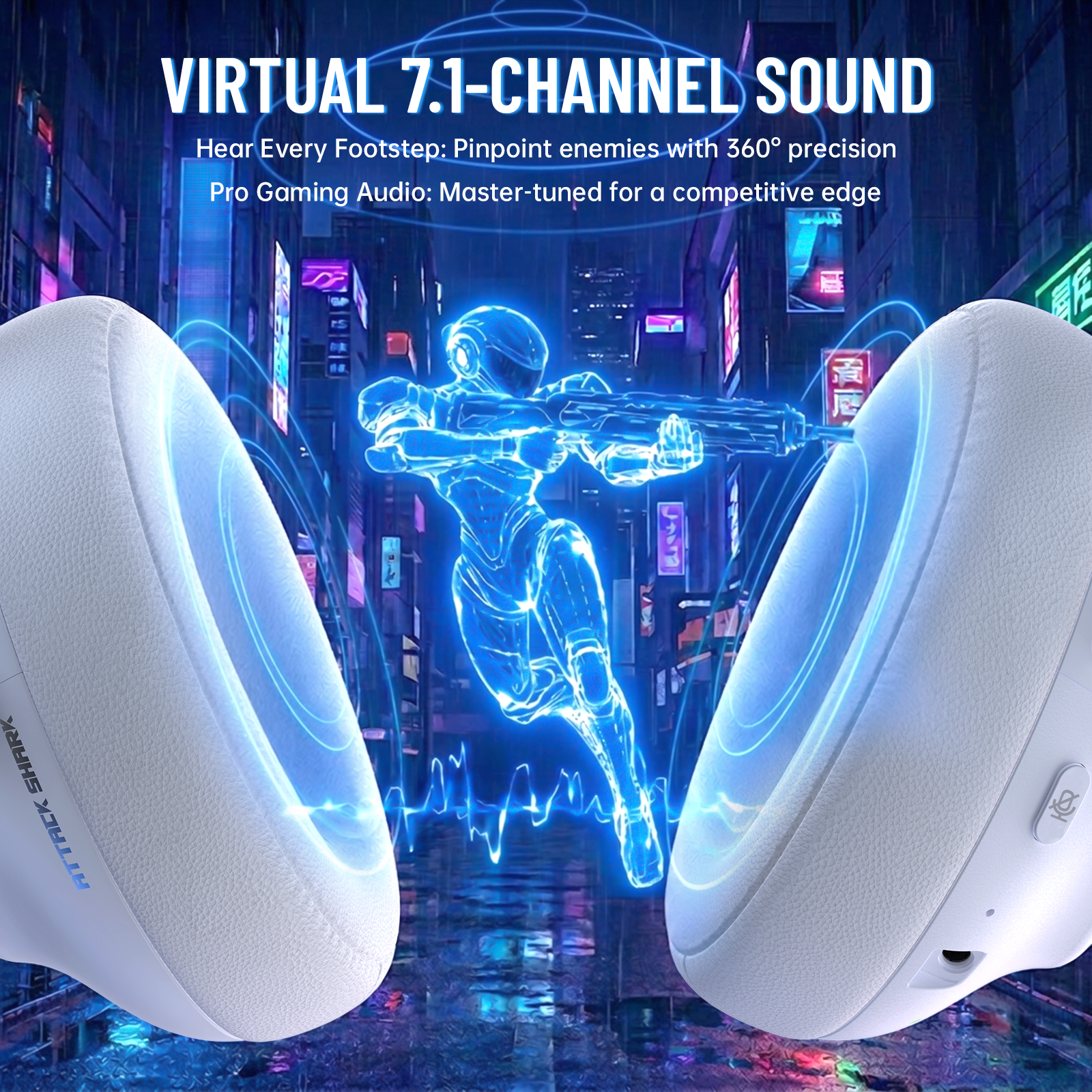 Cuffie da gioco wireless ATTACK SHARK L50 PRO a tre modalità