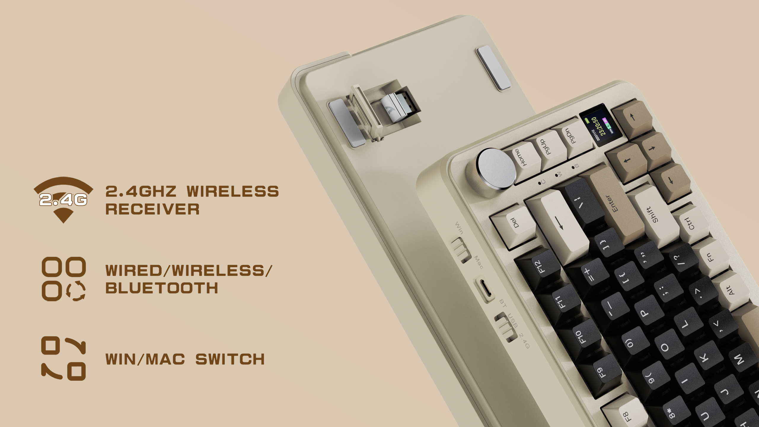 Tastiera Meccanica ATTACK SHARK X85PRO Tri-mode con Guarnizione