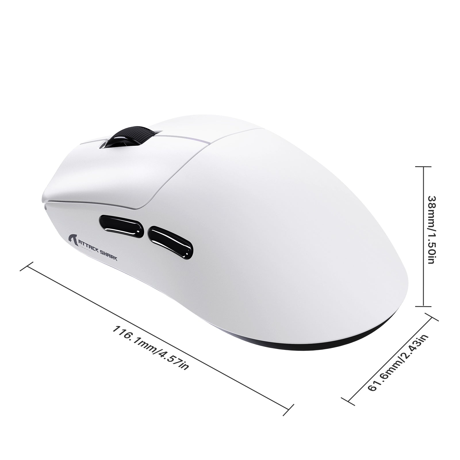 ATTACK SHARK F1 AIR 39 g Wireless PAW3955MAX Mouse da gaming