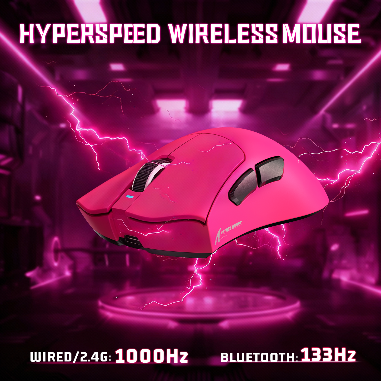 ATTACK SHARK V3 Mouse da Gioco Tri-Mode Ultra-Leggero