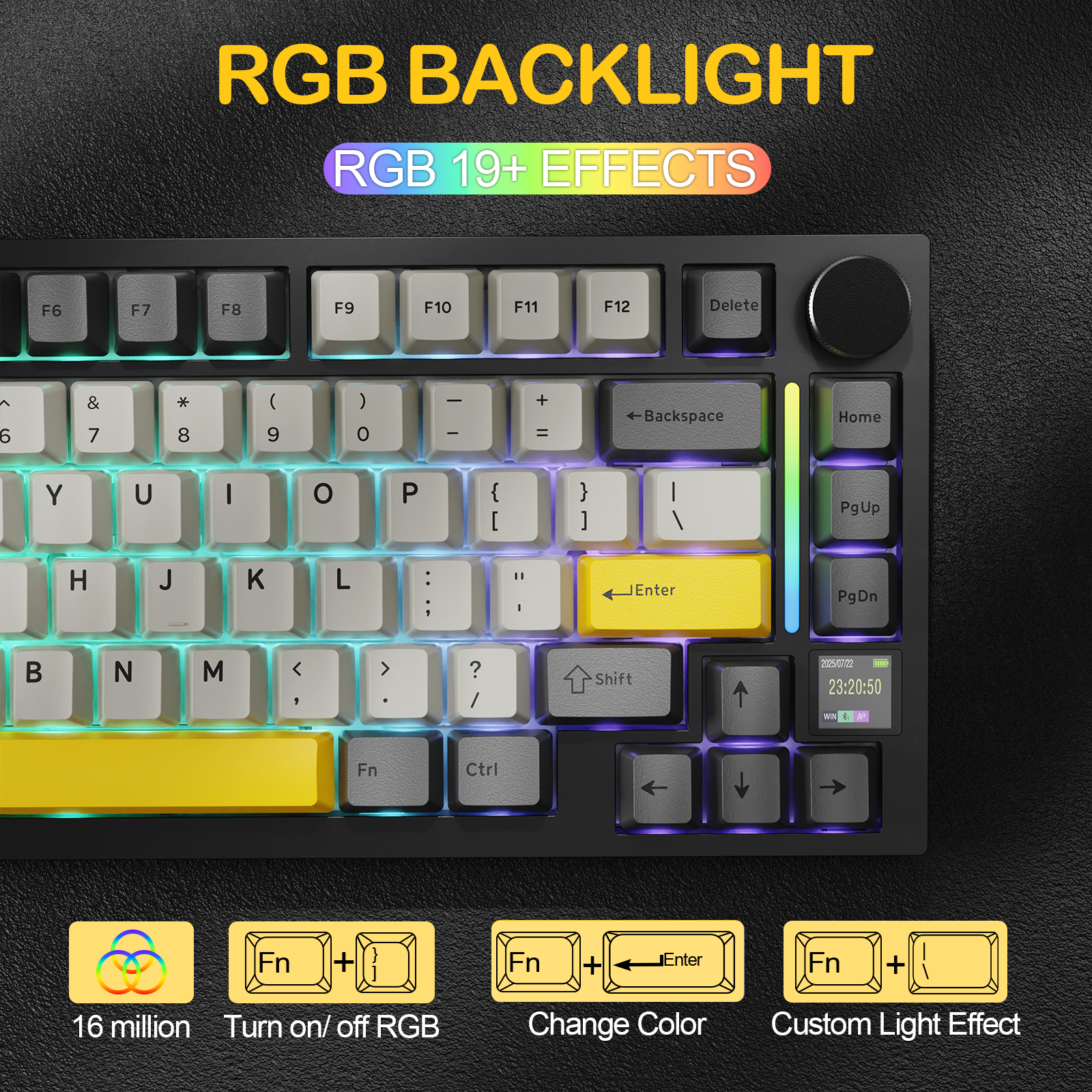 ATTACK SHARK X820Ultra Tastiera Meccanica con Guarnizione a Tre Modalità