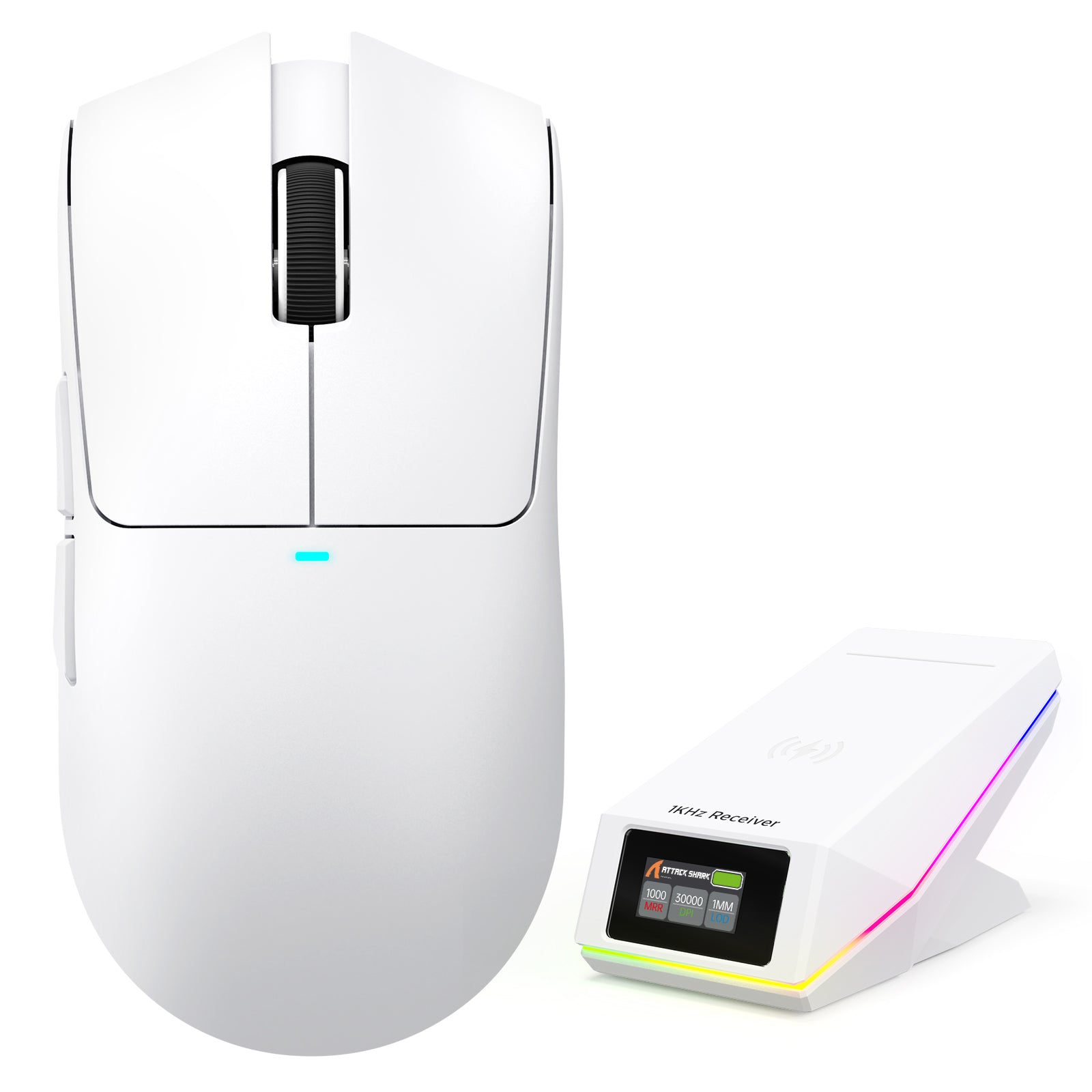 Mouse da gioco wireless ATTACK SHARK X11 PRO V2 con dock di ricarica e display TFT