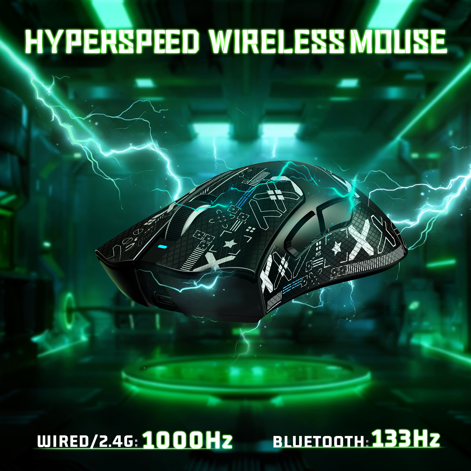 ATTACK SHARK V3 Mouse da Gioco Tri-Mode Ultra-Leggero