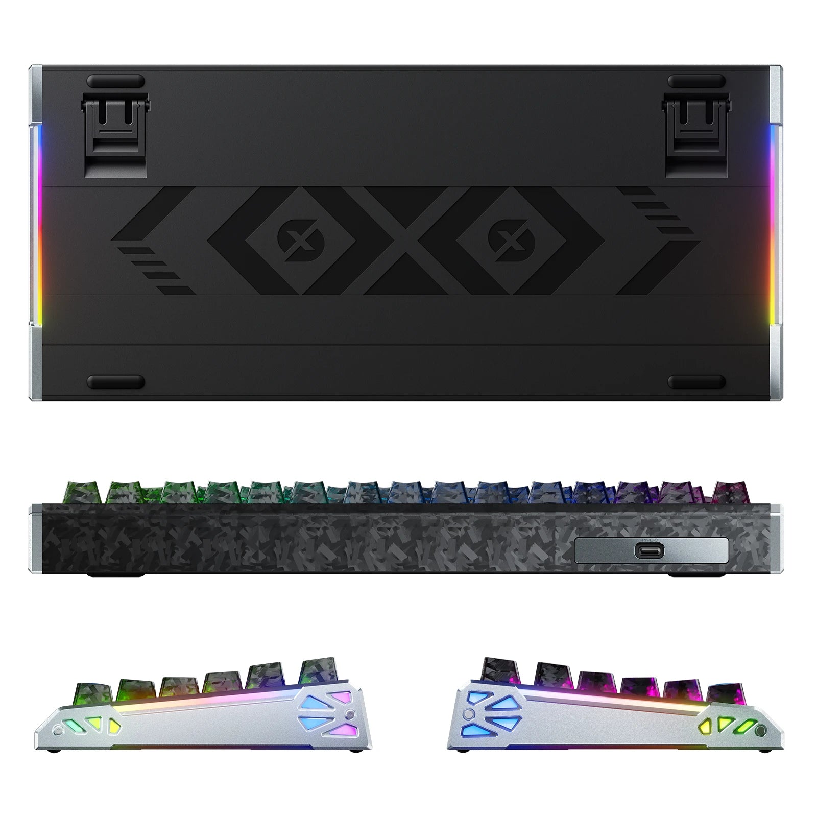 ATTACK SHARK R86 HE Tastiera con trigger rapido in fibra di carbonio e switch magnetici