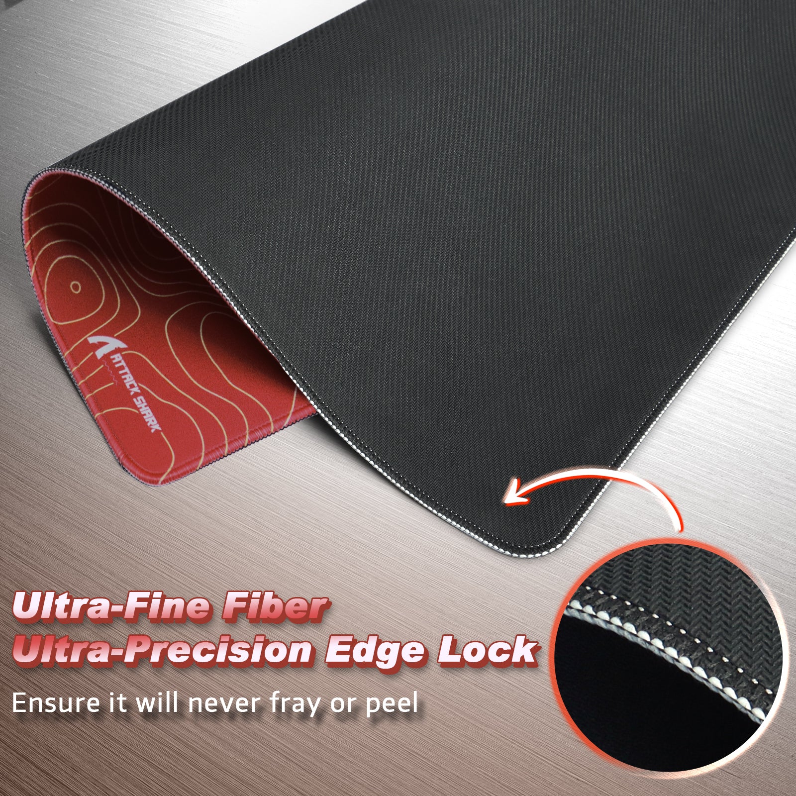 ATTACK SHARK CM02 Mousepad da Gioco eSport (450x400x4 MM)