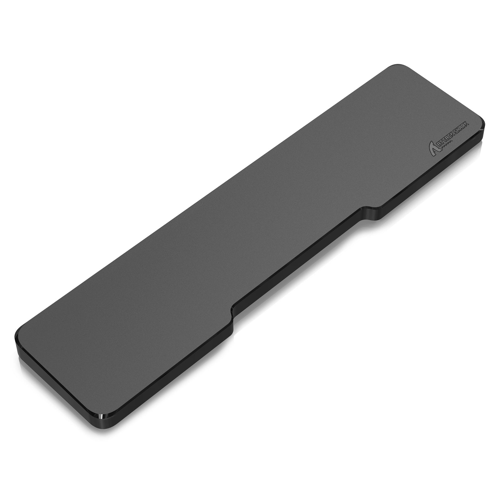 ATTACK SHARK Black Acrylic Wrist Rest, ergonomic support, keyboard accessory, black surface.