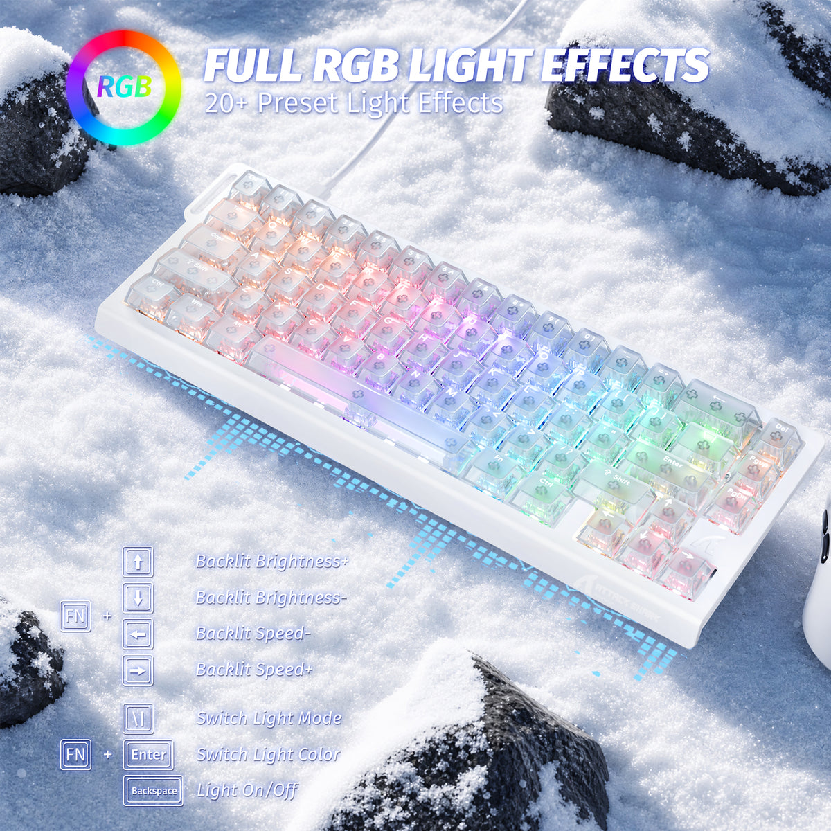 ATTACK SHARK X68 HE Tastiera Rapid Trigger con Switch Magnetico