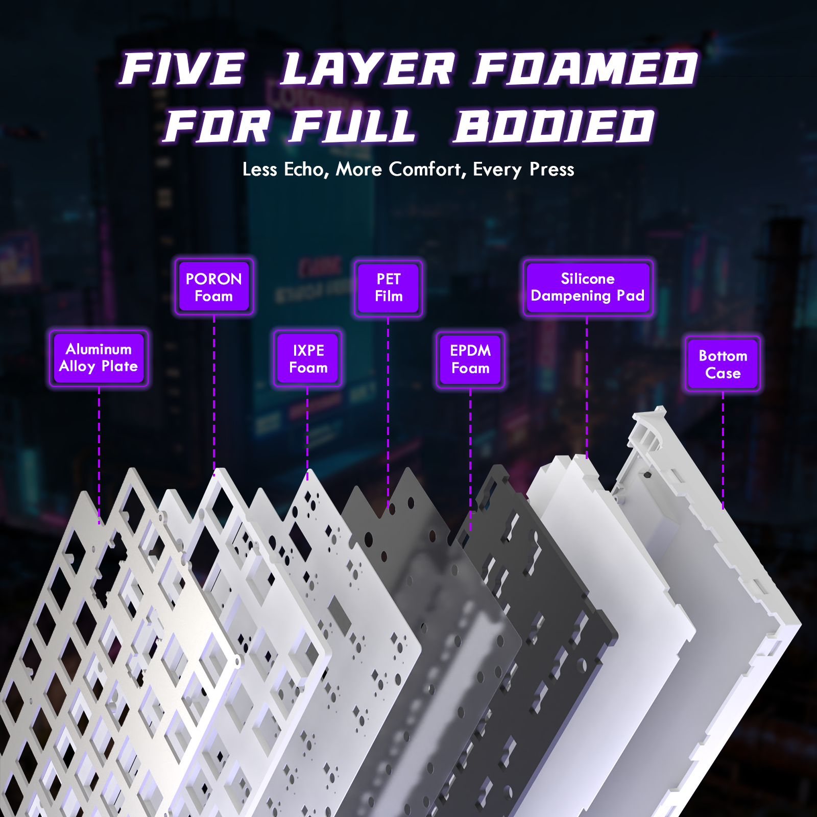 ATTACK SHARK R85 HE Tastiera Rapid Trigger Switch Magnetici con Lightbox Personalizzabile