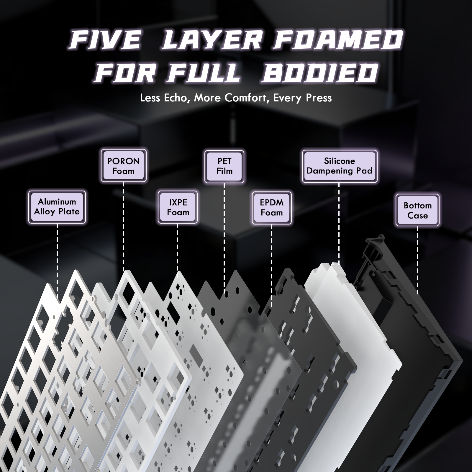 ATTACK SHARK R85 HE Tastiera Rapid Trigger Switch Magnetici con Lightbox Personalizzabile