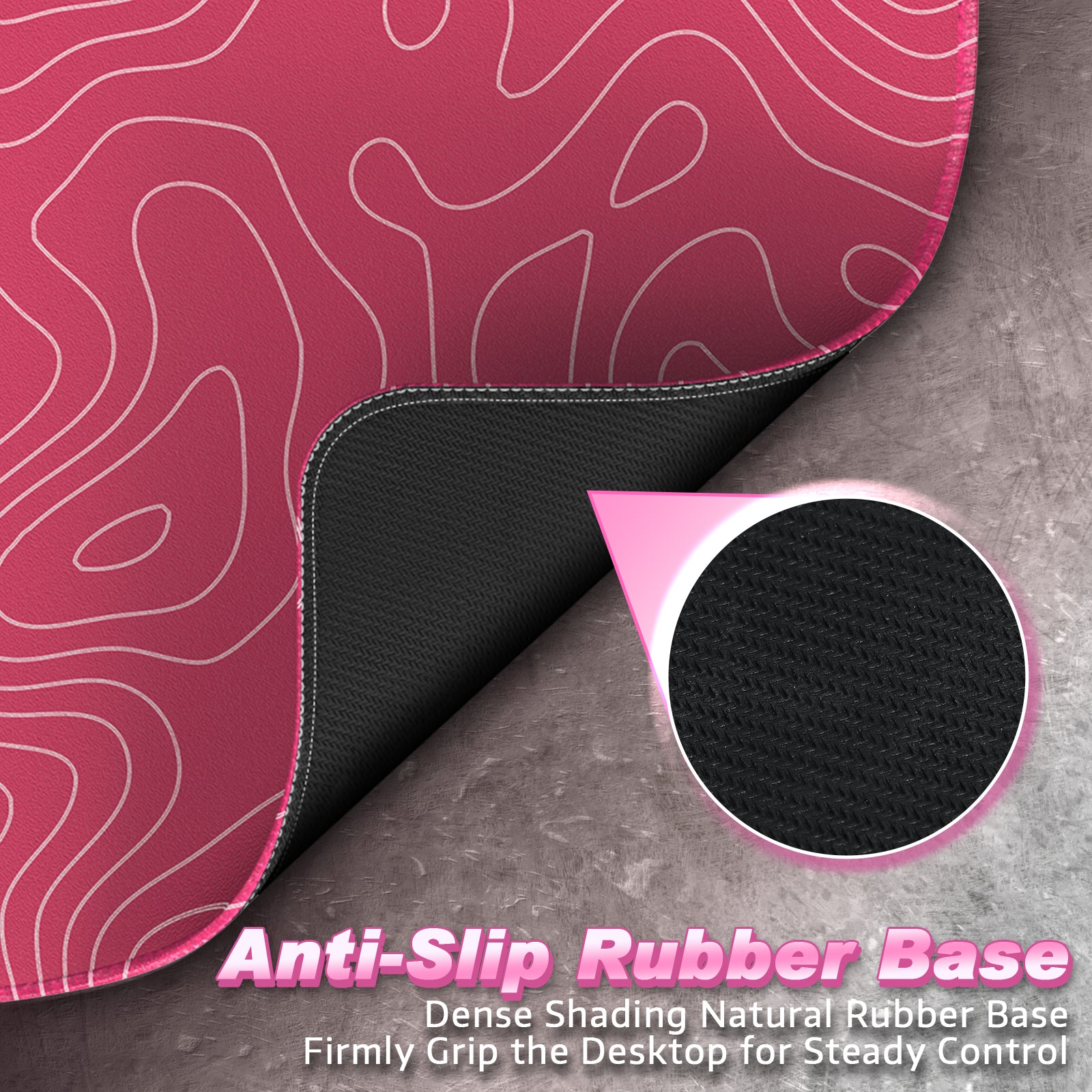ATTACK SHARK CM02 Mousepad da Gioco eSport (450x400x4 MM)