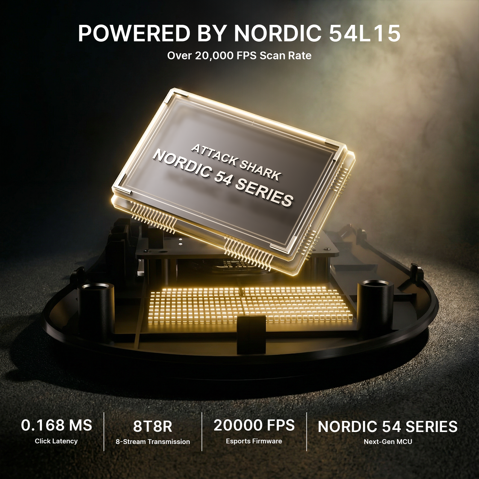 Mouse da gaming wireless ergonomico ultraleggero ATTACK SHARK V8