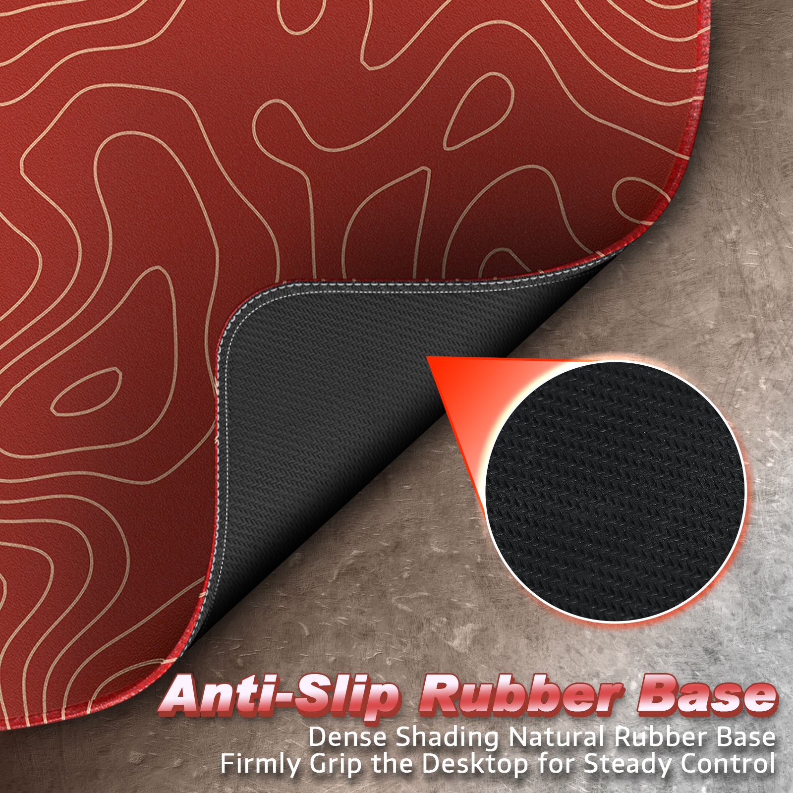 ATTACK SHARK CM02 Mousepad da Gioco eSport (450x400x4 MM)