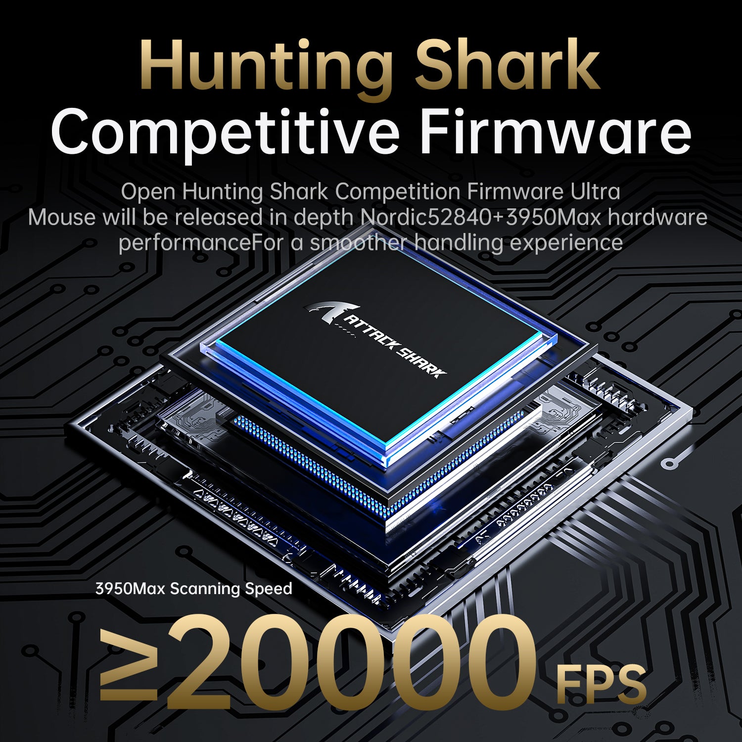 ATTACK SHARK V5 Mouse da Gioco Tri-Mode Ultra-Leggero