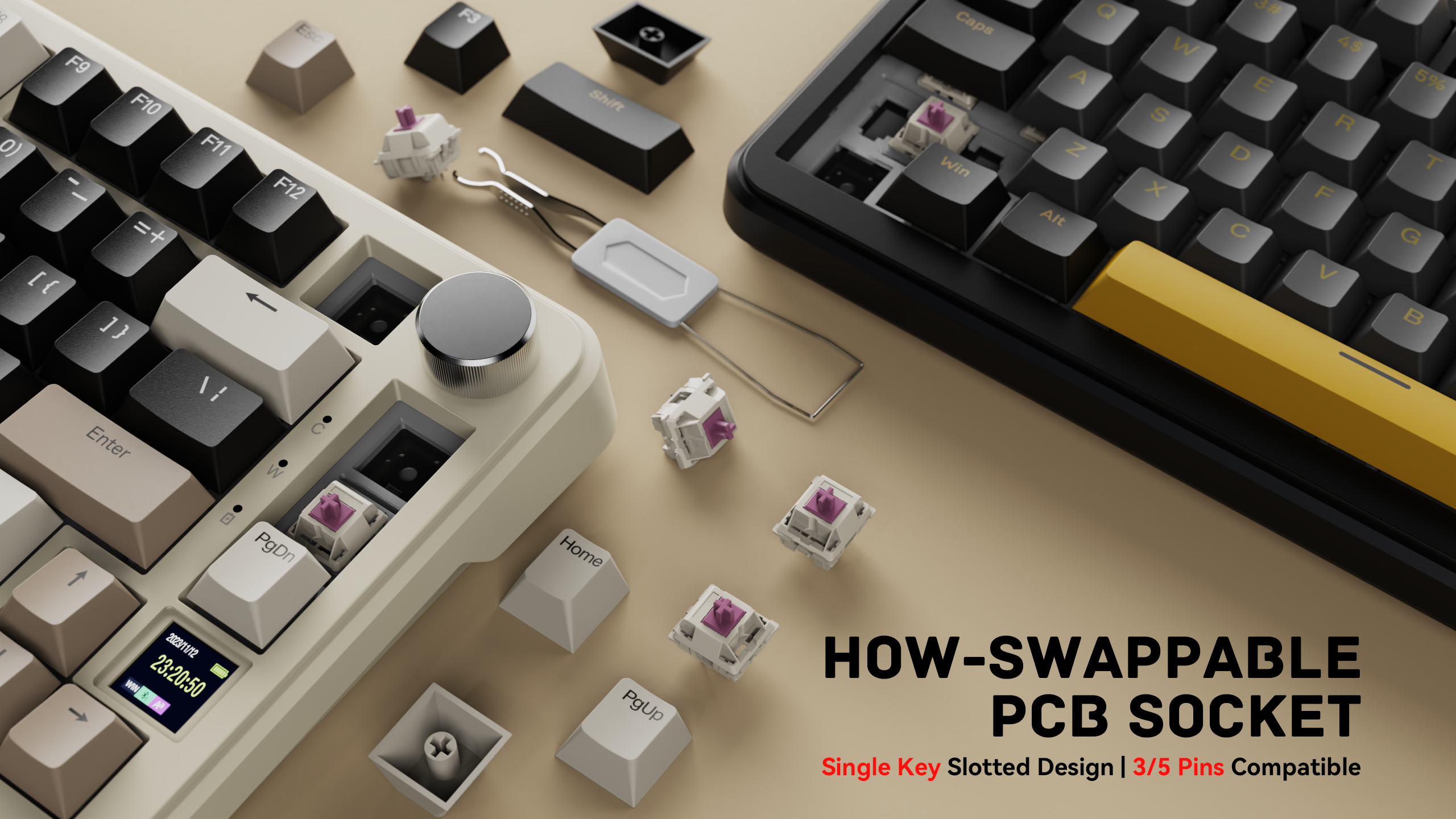 Tastiera Meccanica ATTACK SHARK X85PRO Tri-mode con Guarnizione