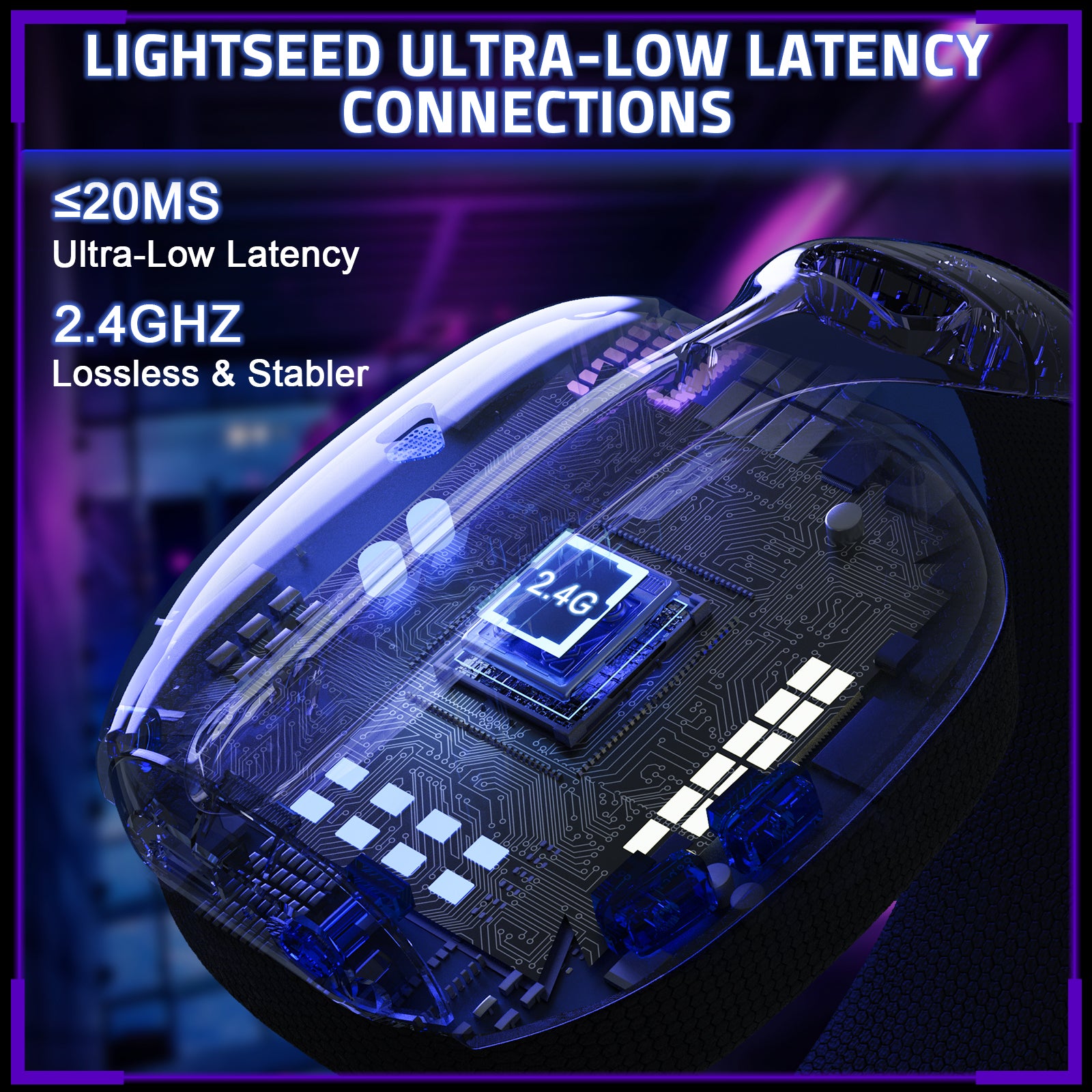 ATTACK SHARK L80PRO Cuffie da Gaming Wireless